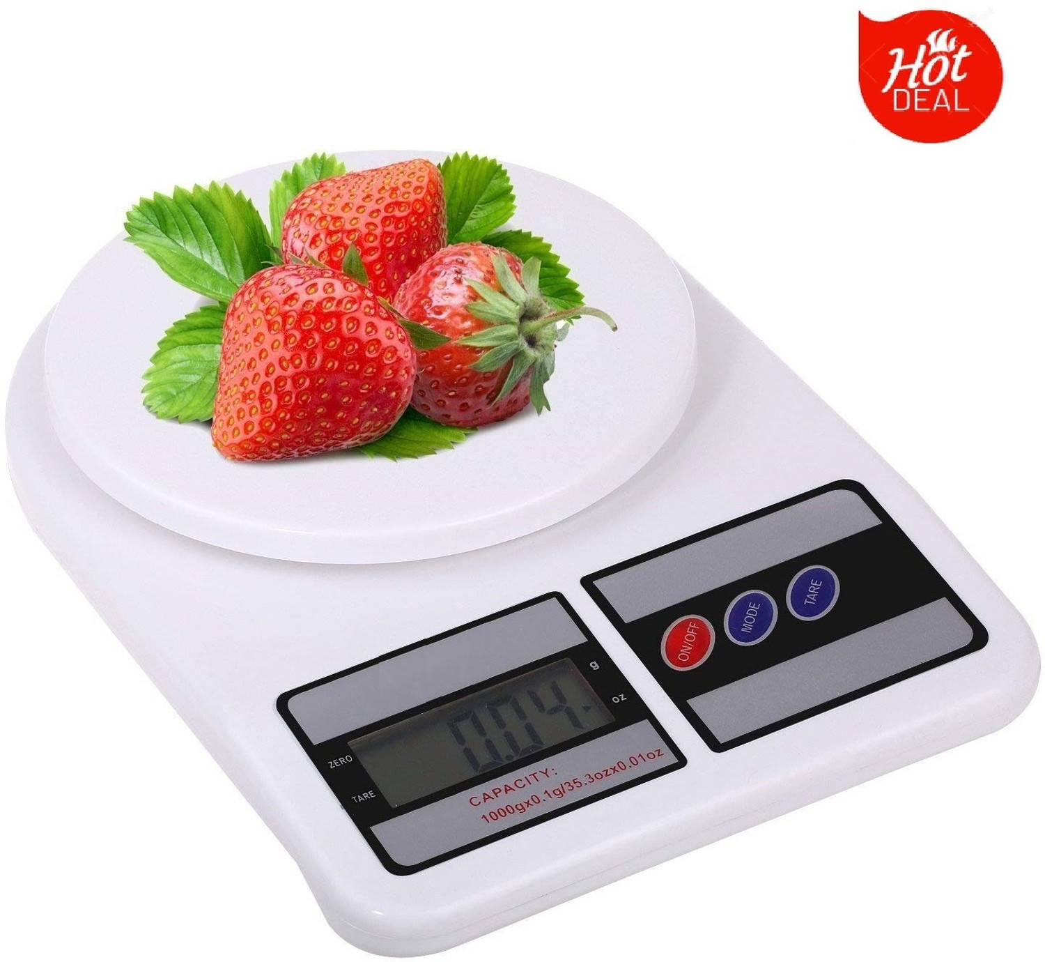 Image of My Machine Digital Kitchen Weighing Machine Multipurpse Electronic Weight Scale LCD Display Digital Kitchen Timer
