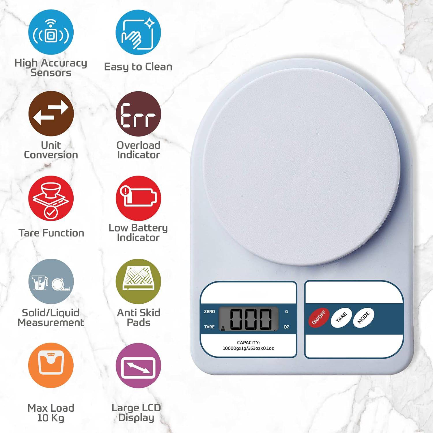 Misuhrobir 10Kg Electronic Kitchen Scale - Image 4