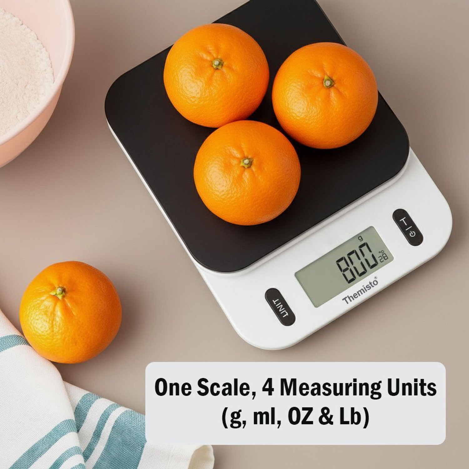 Image of tHemiStO TH-WS06 Electronic digital Kitchen scale |5 Kg| Made In India Weighing Scale