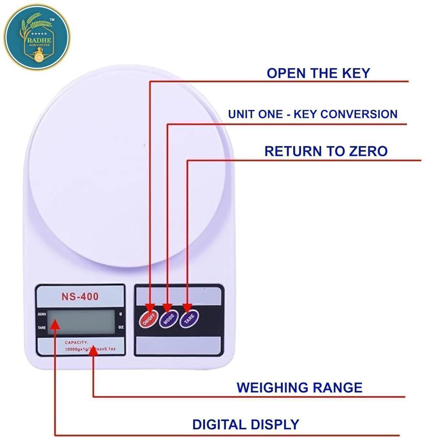 FAB IND Digital 1Gm-10 Kg Weight Scale - Image 4