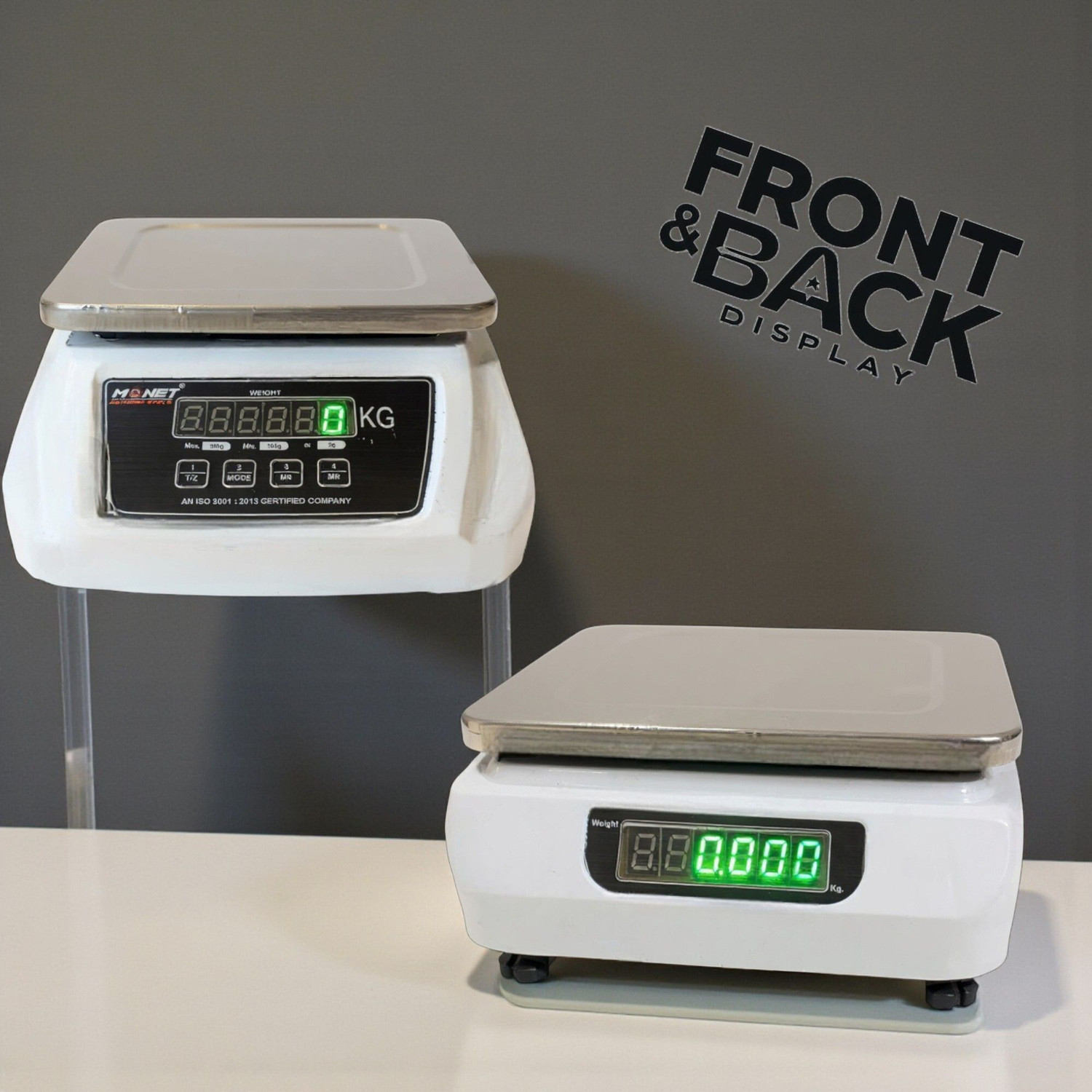 Image of monet MS Pole 30Kg, 2g, with 2Days Battery Backup Weighing Scale