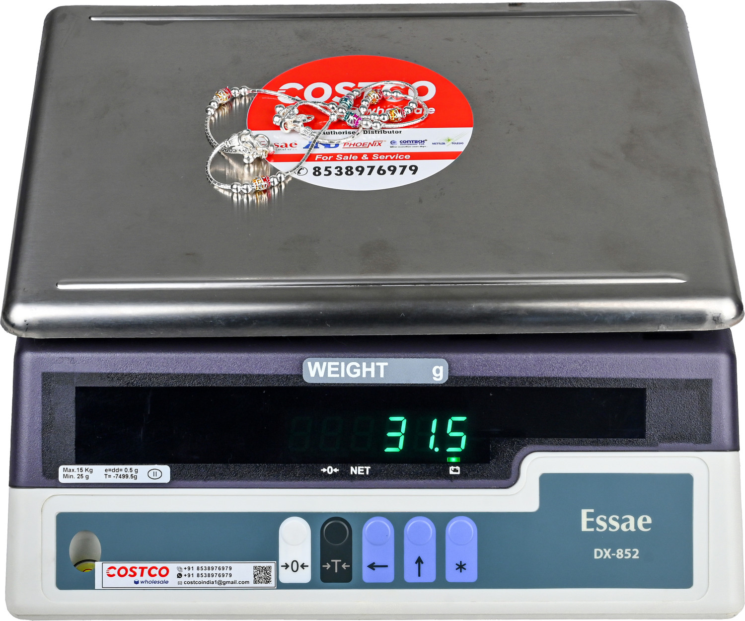 Image of Essae DX 852 CAPACITY 20KG ACCURACY 100 /200MG DUAL ACCURACY Weighing Scale