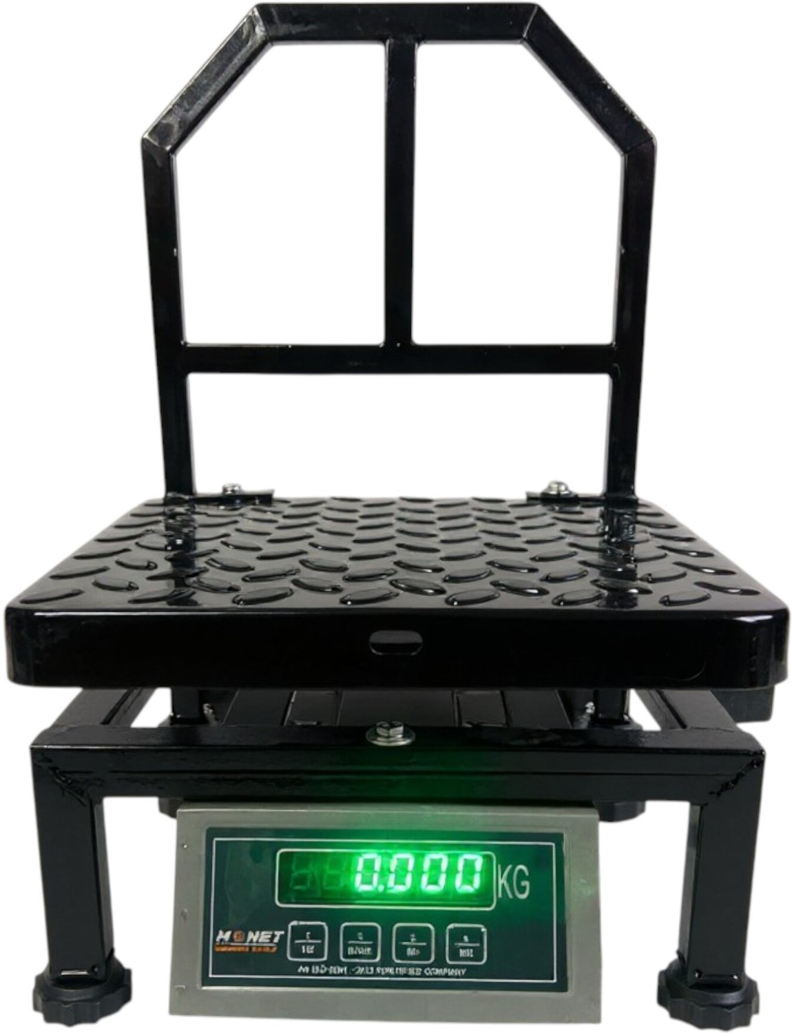Image of monet international MI-29 100kg, Dual Bright Green Display For Shop, Industrial Uses, Factories Weighing Scale ((Dark Black 12*12 Inches MS))