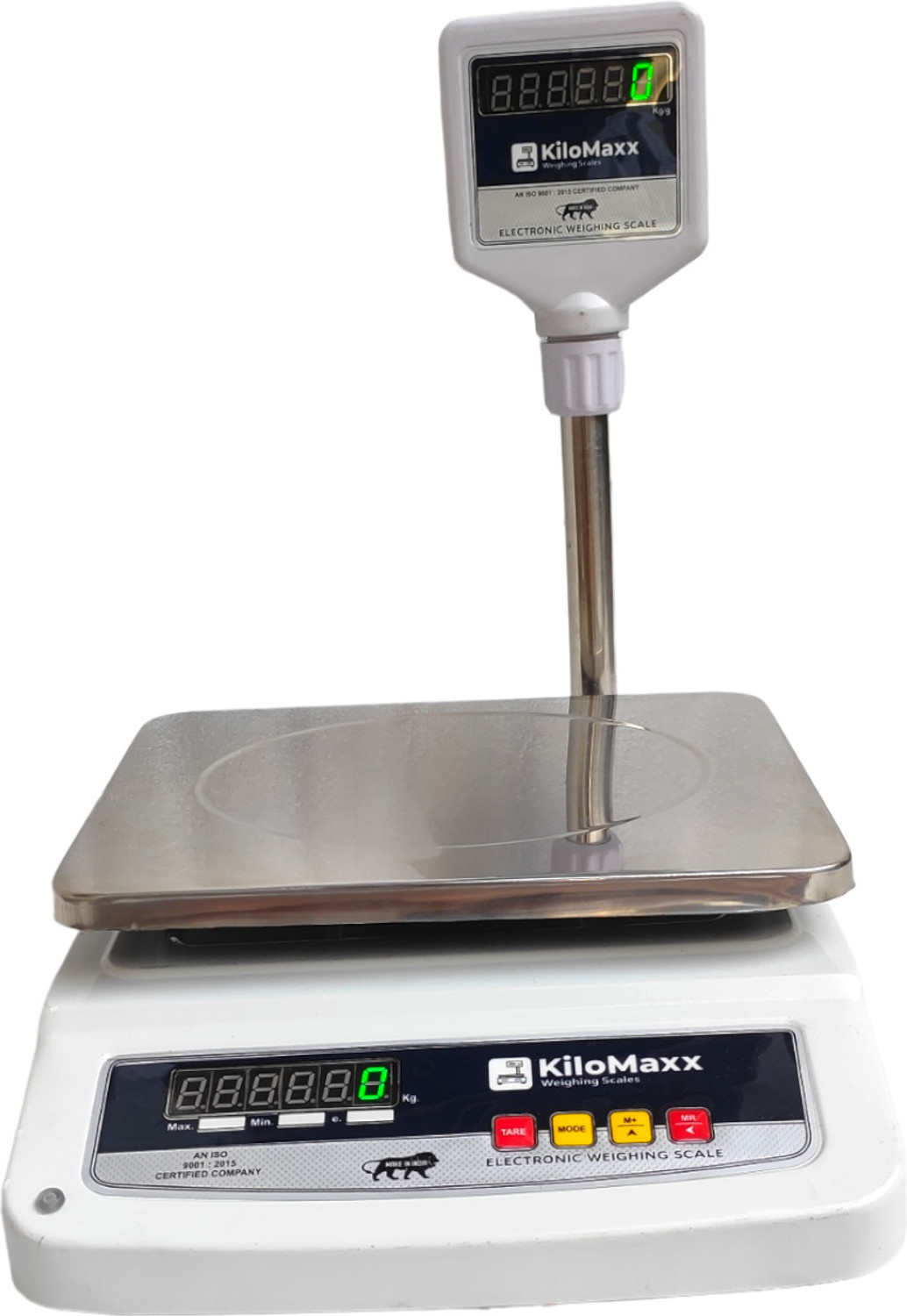 Image of KiloMaxx KM-10, 30Kg With Front and Pole Display For Shop Kirana Industrial Uses Weighing Scale