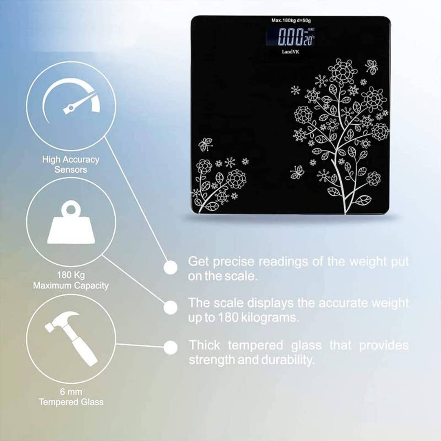 VARKIK Digital Weighing Scale 180kg - Image 3