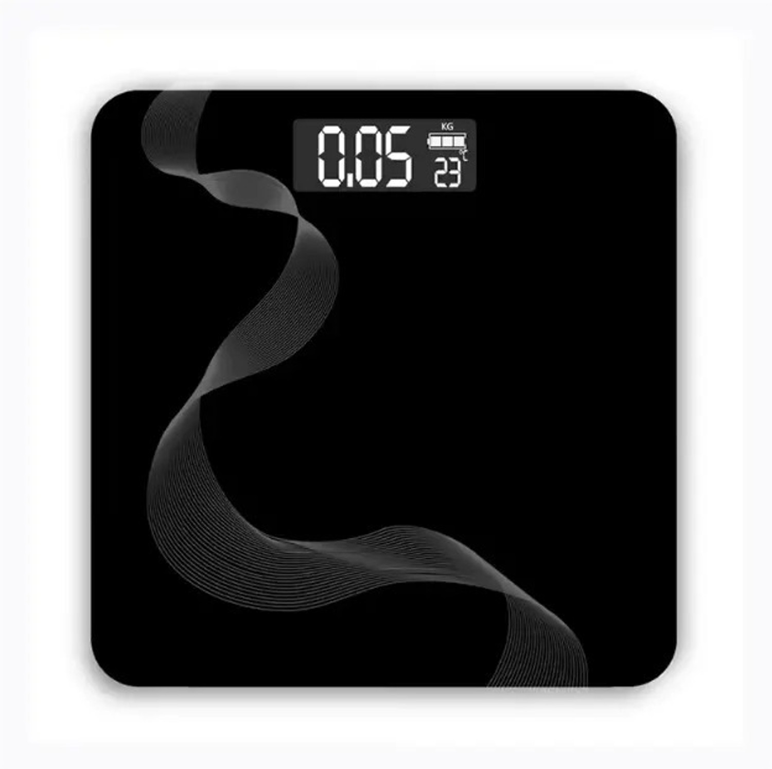Image of RAMASWEIGHT DIGITAL BODY WEIGHT MACHINE| HIGH PRECISION WEIGHTING SCALE WITH LCD DISPLAY Weighing Scale (Black)