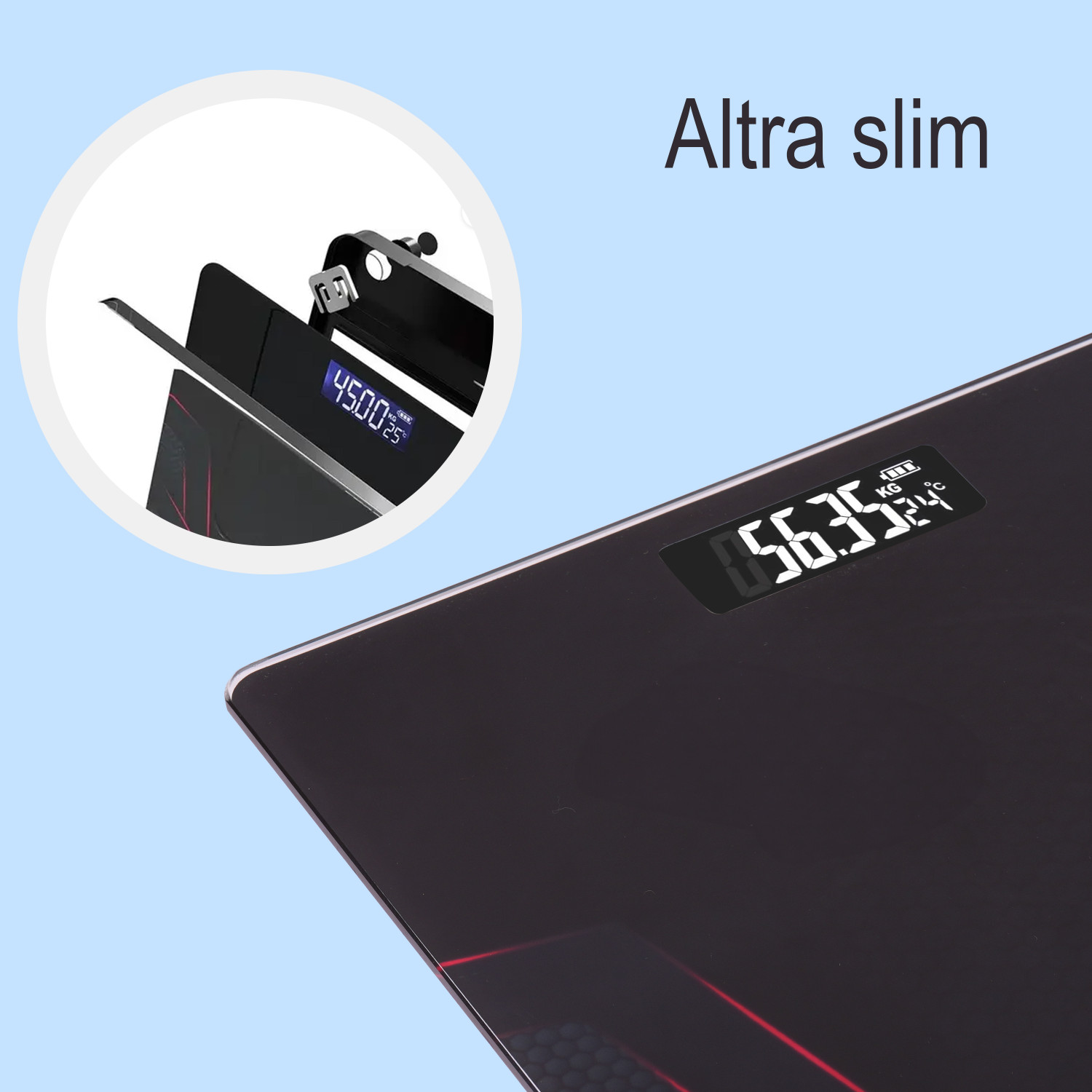 Image of CT-BDS Electronic Digital Premium Personal Bathroom Weight Machine For Human-upto 180kg Weighing Scale