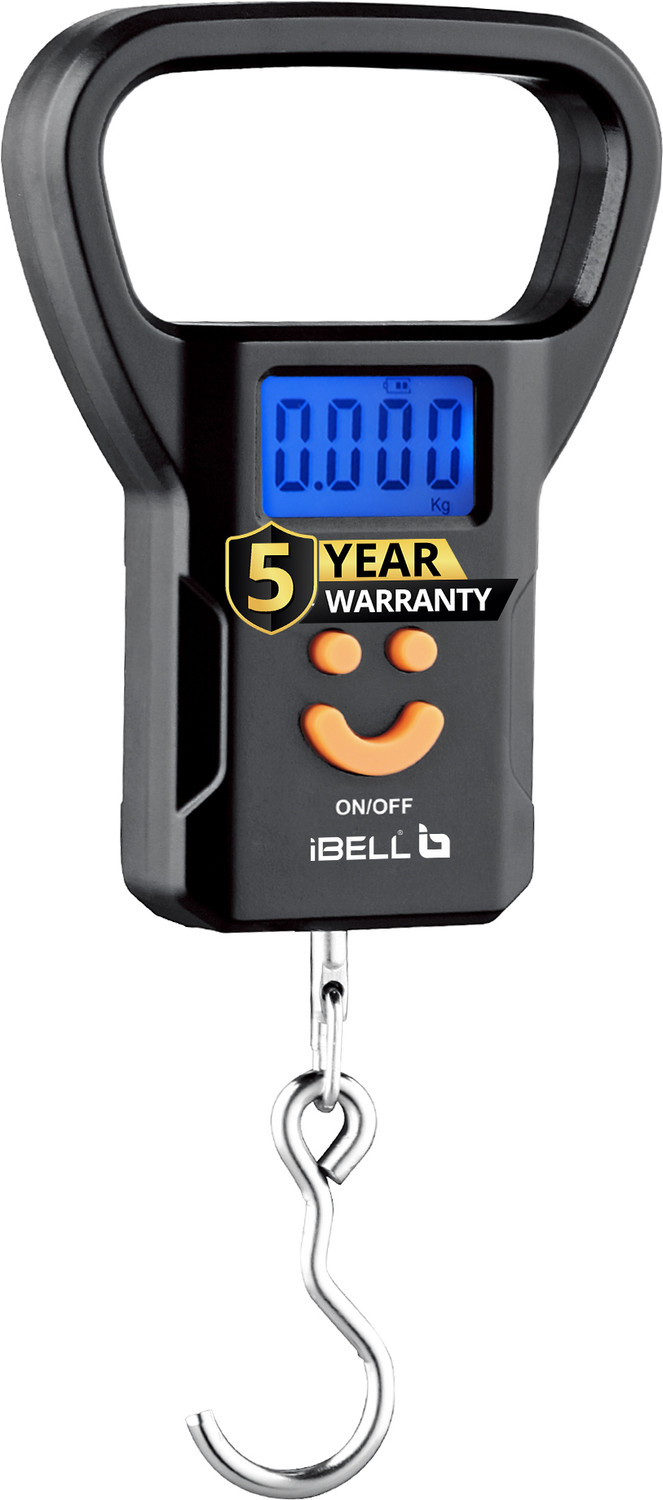 Image of iBELL LS520M Luggage Scale - Hook Type, LED Screen, Tare Function, Auto Power off, Weighing Scale