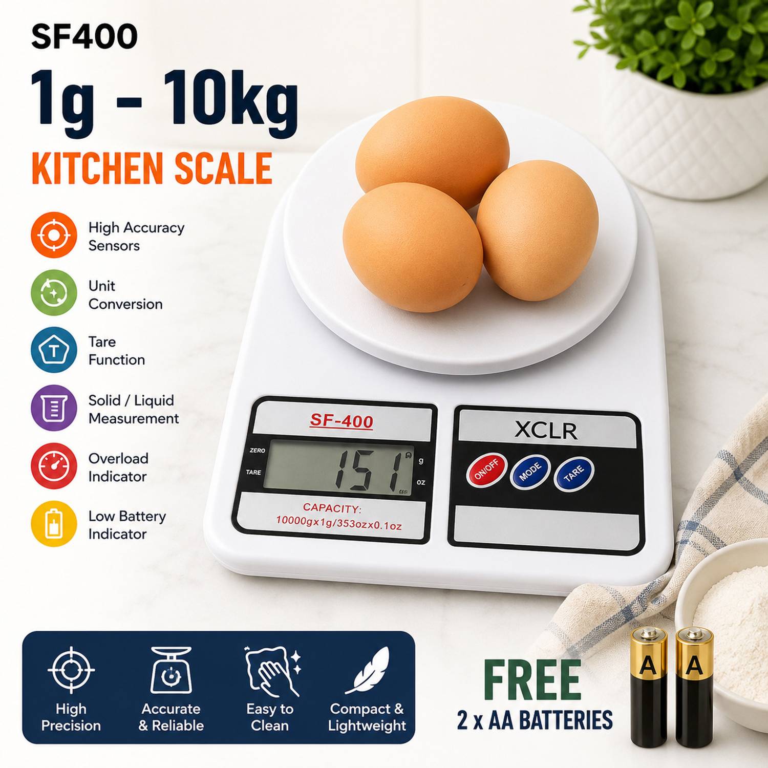 abstrxx S-400 Weighing Scale White - Image 4