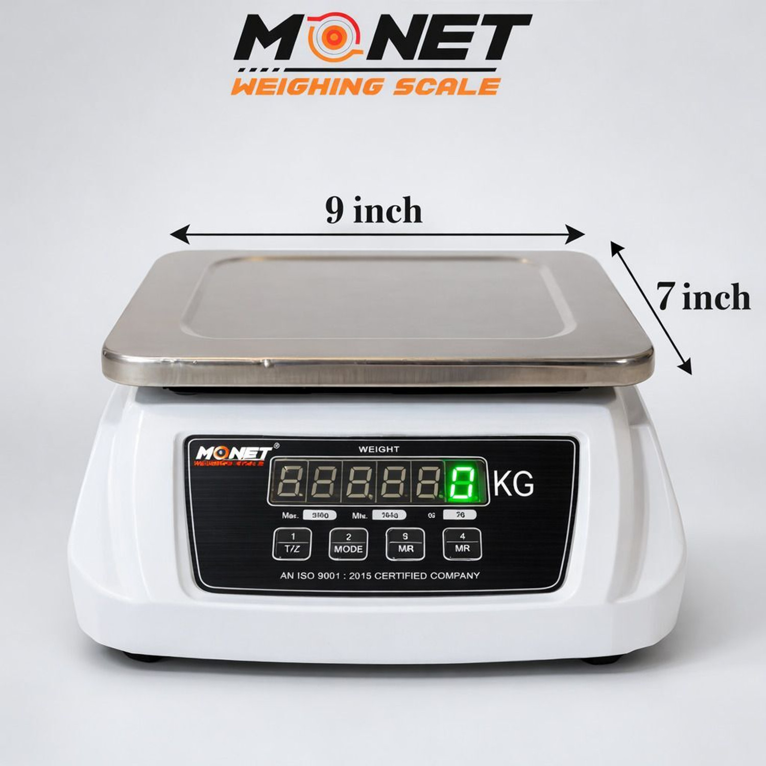 Image of monet MS Pole 30Kg, 2g, with 2Days Battery Backup Weighing Scale