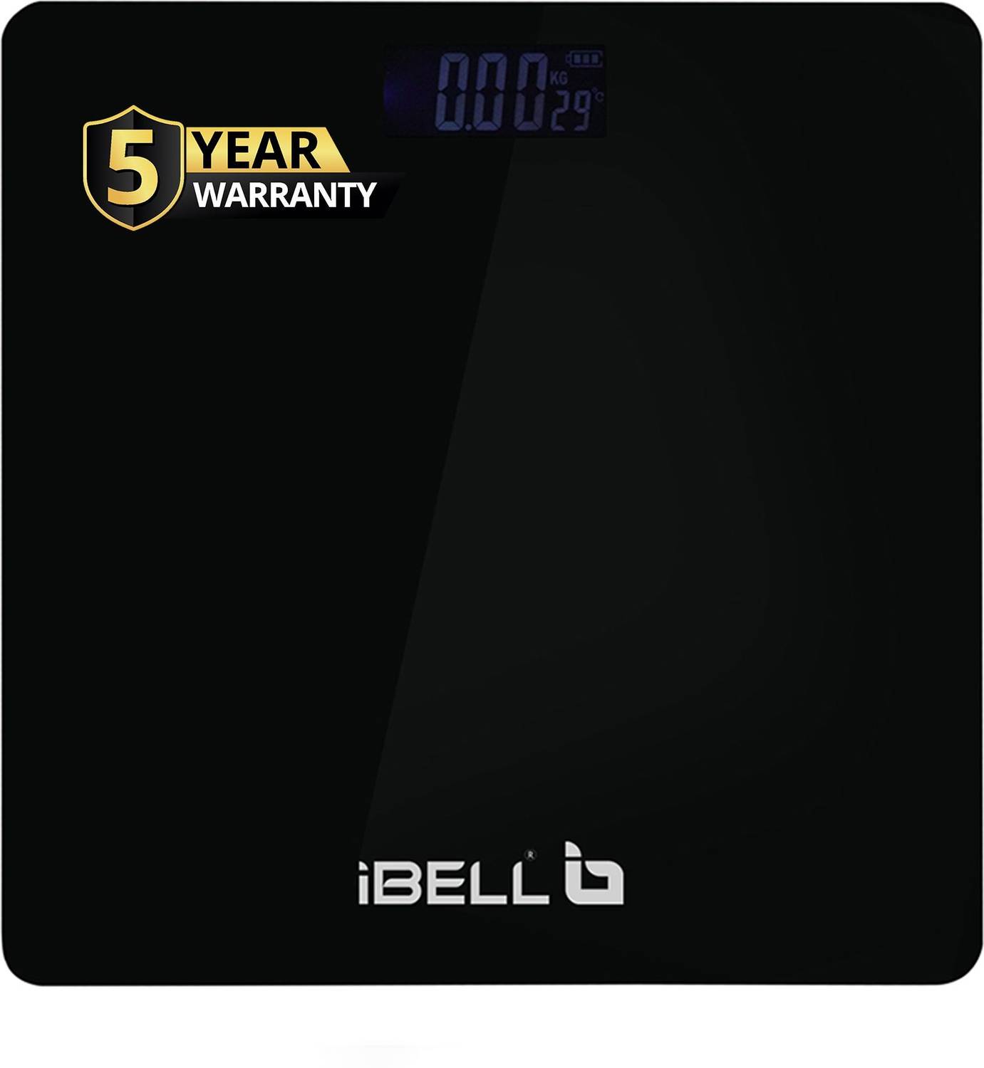 iBELL BS260M Body Weighing Machine,180 KG, Tempered Glass, LCD Di