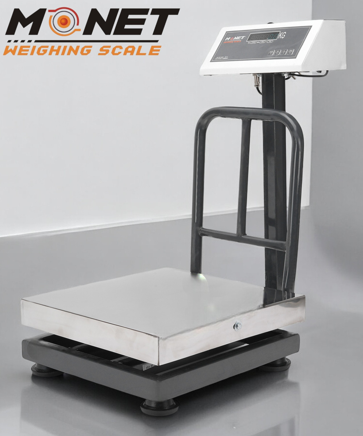 Image of monet international 200kg - 16*16 inch / 400*400 mm SS; 2 Days Battery Backup Weighing Scale