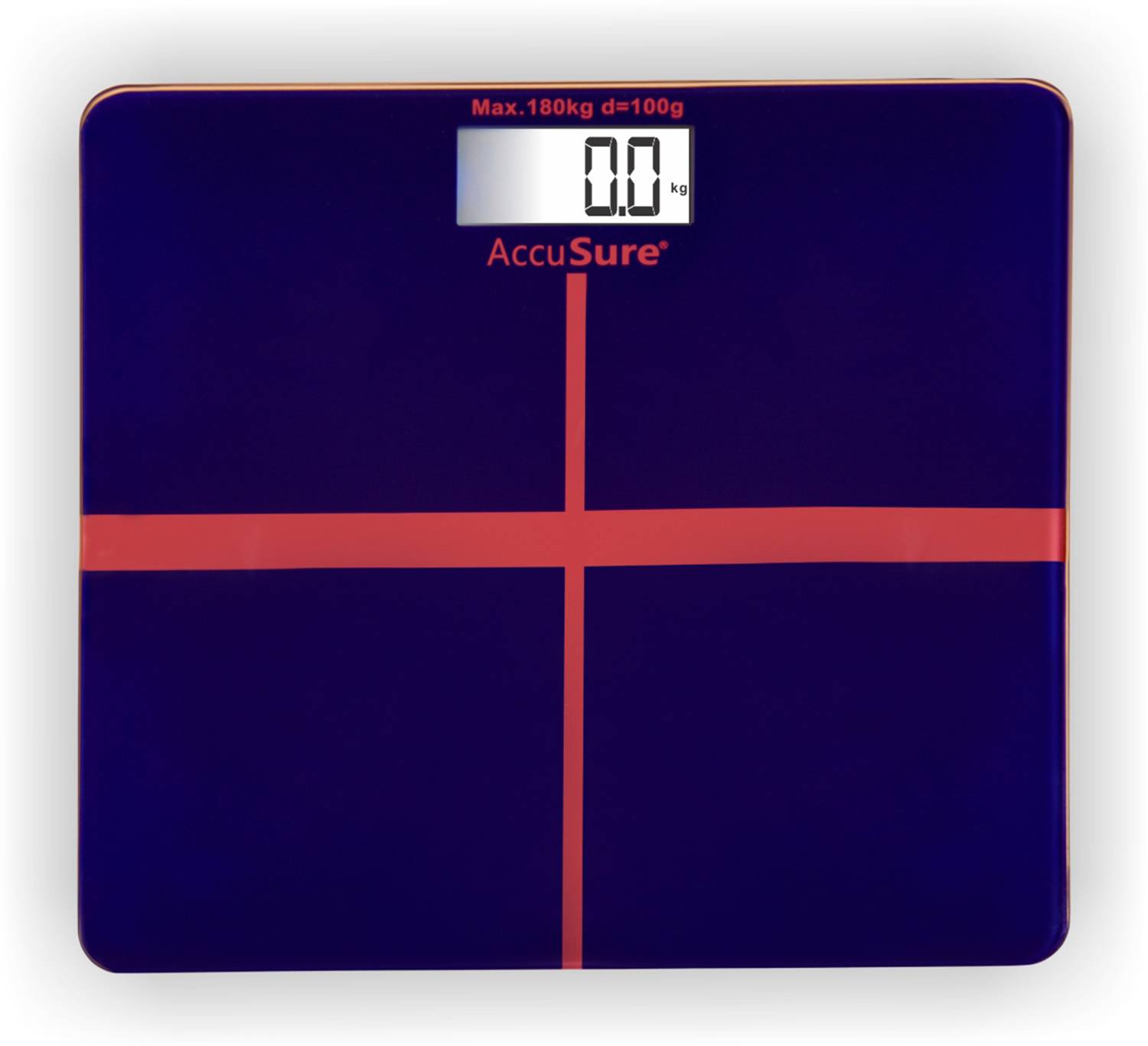 AccuSure Digital Weighing Scale with LCD Panel & 6mm Thick Tempered Glass,B-18 Weighing Scale