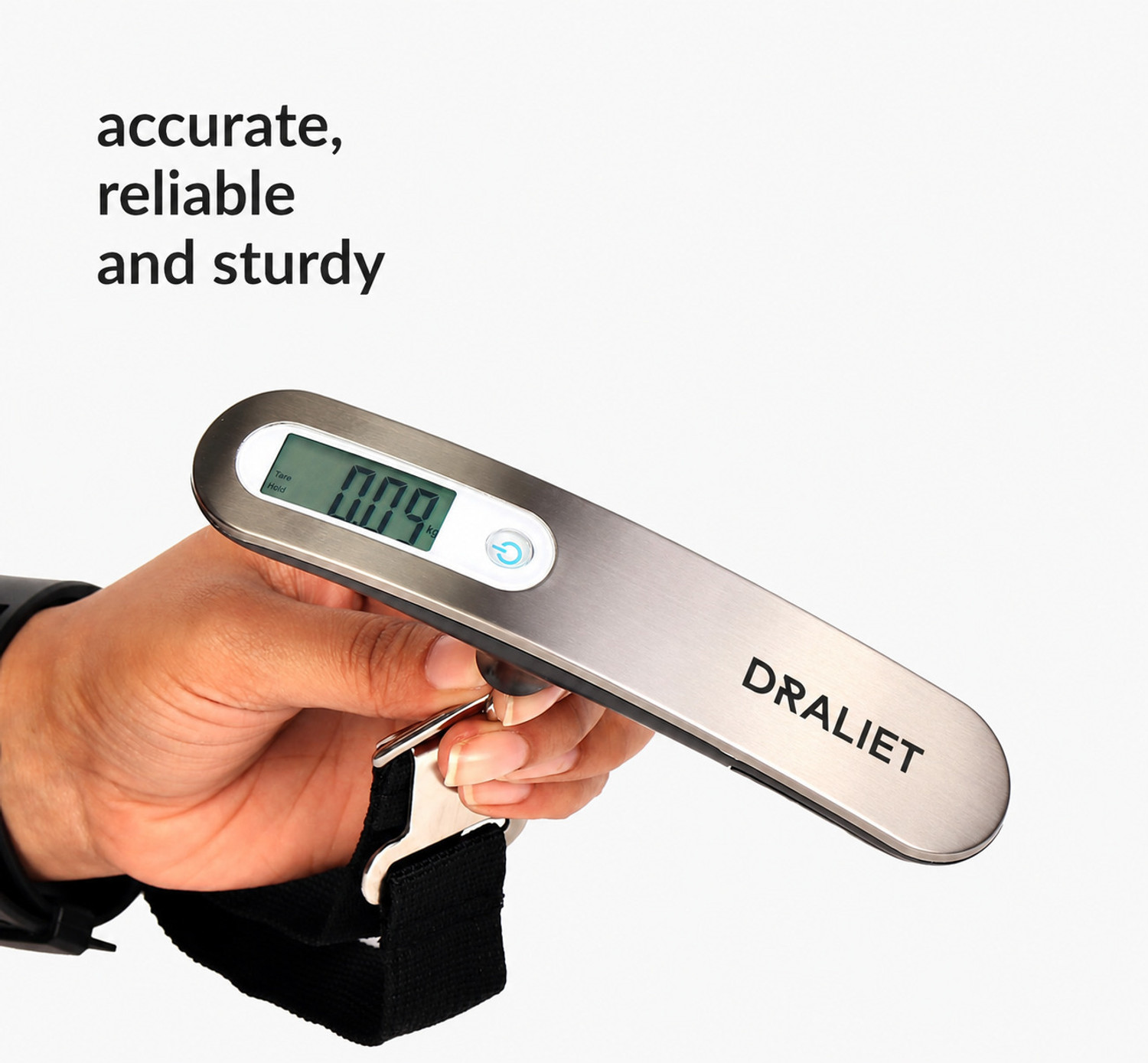 Image of DRALIET Weighing Scale for Luggage (Silver ELS) Weighing Scale