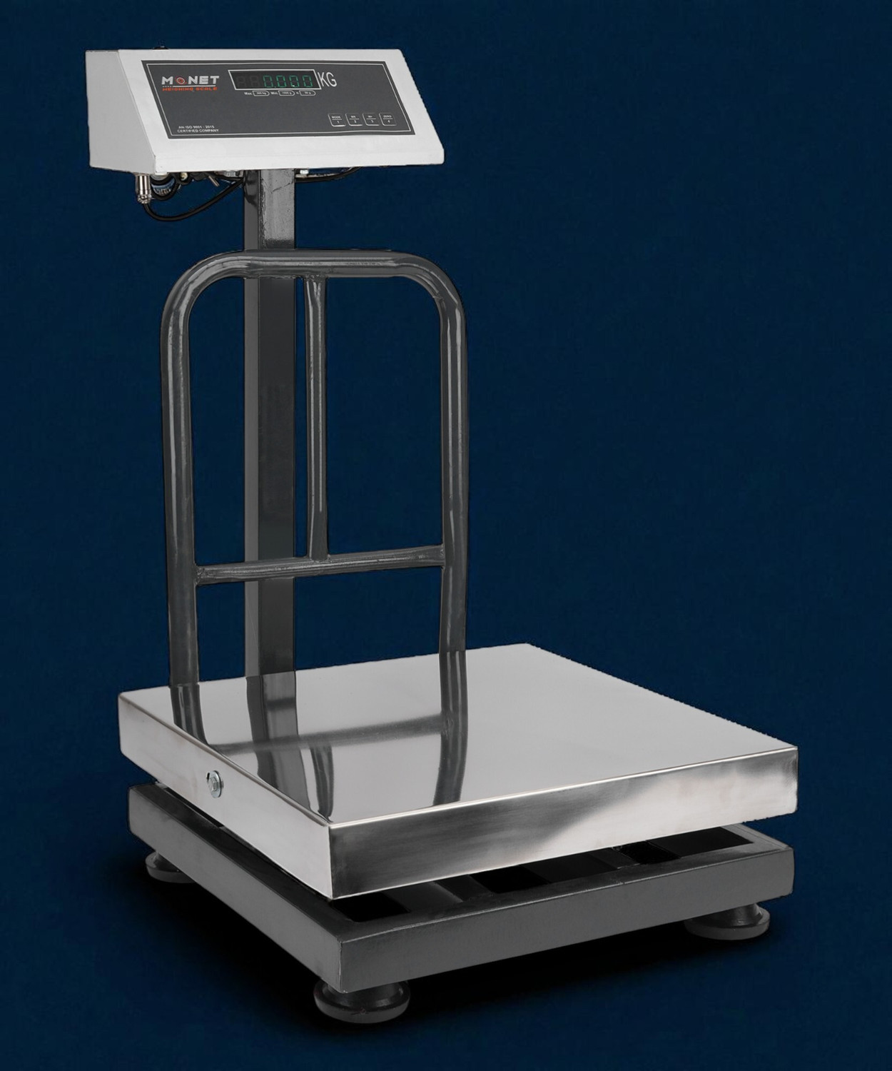 Image of monet international 200kg - 16*16 inch / 400*400 mm SS; 2 Days Battery Backup Weighing Scale