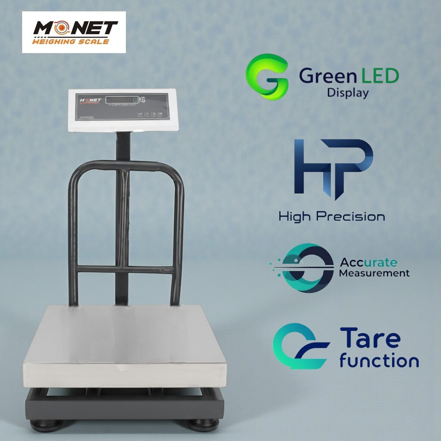 Image of ARYA 120kg 16*16 inches High Precision; Heavy Duty ; 2 Days Battery Backup Weighing Scale