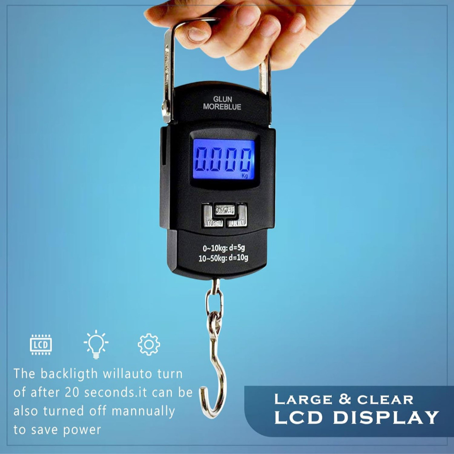 Image of KAMOZO 50 Kg Digital Hanging Weighing Scale Weighing Scale