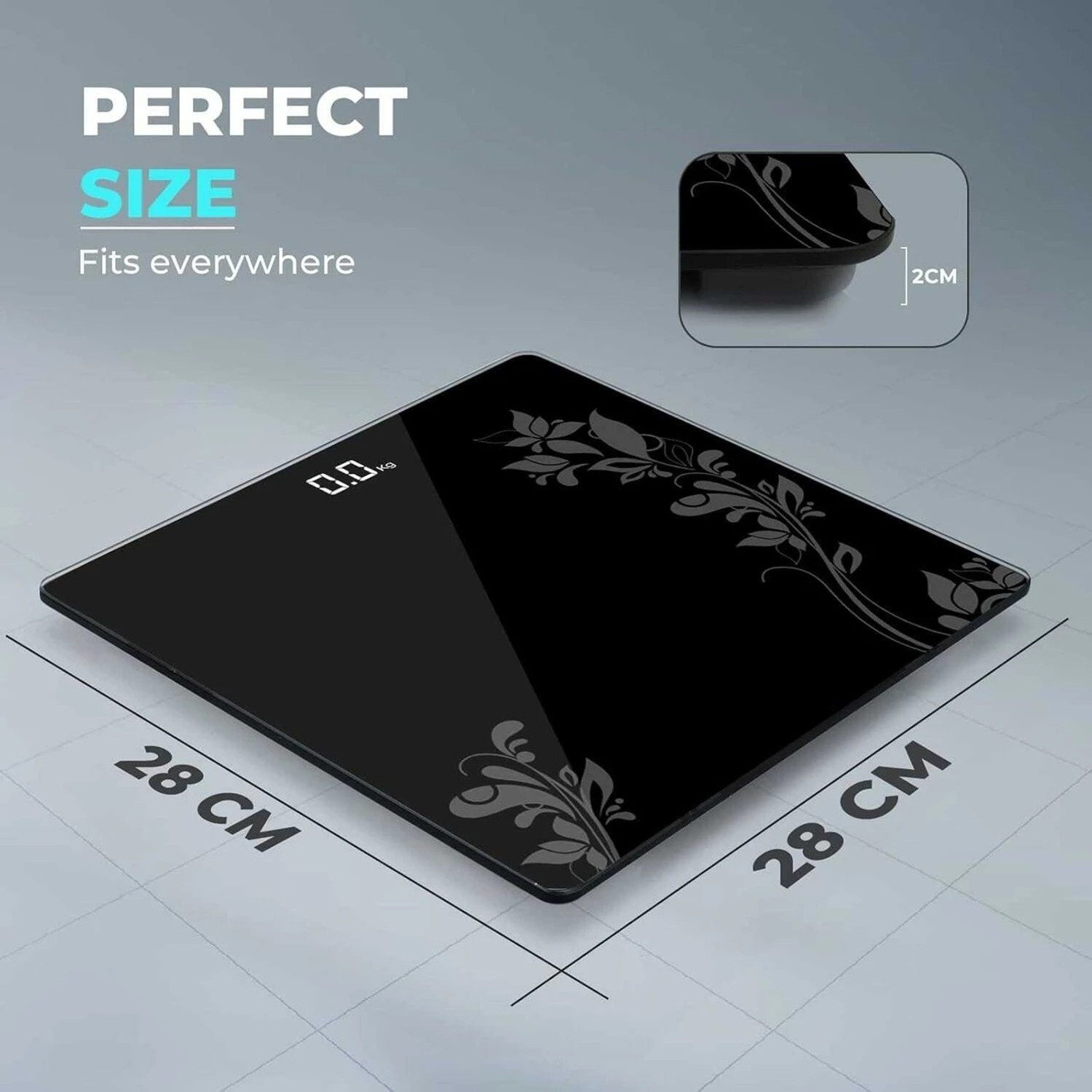 Image of Moover Digital Weight Machine for Body Weight,LCD Display weight scale Weighing Scale
