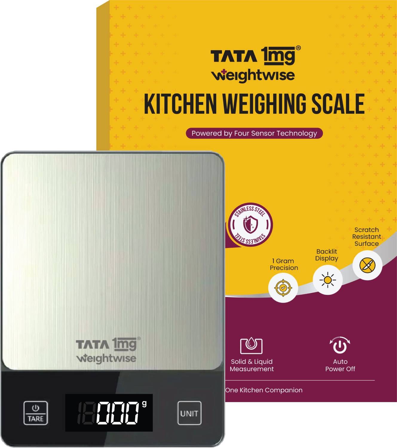 TATA 1mg Weightwise Kitchen Weighing Scale Precision 1 g Weighi