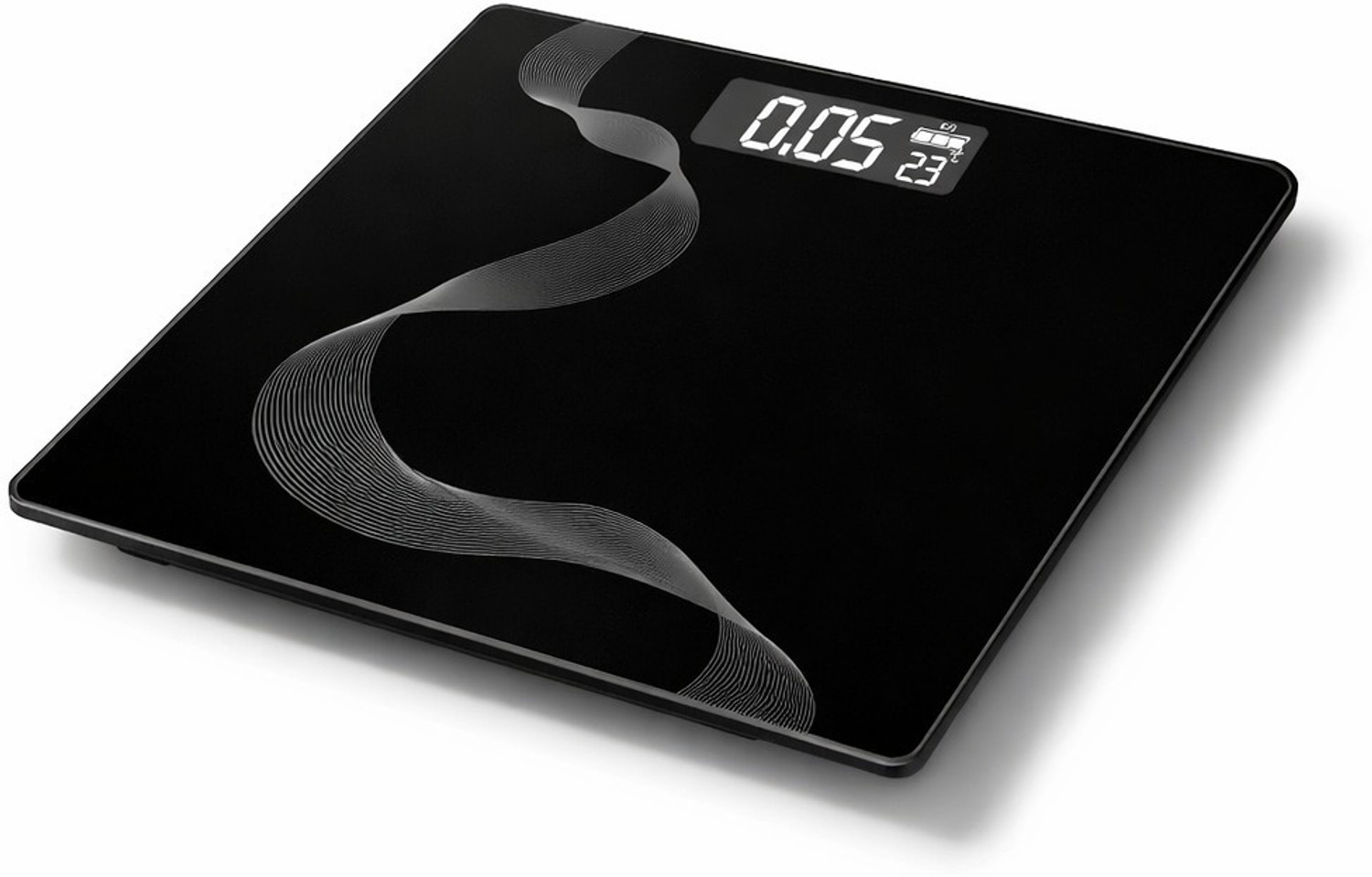 Image of RAMASWEIGHT DIGITAL BODY WEIGHT MACHINE| HIGH PRECISION WEIGHTING SCALE WITH LCD DISPLAY Weighing Scale (Black)