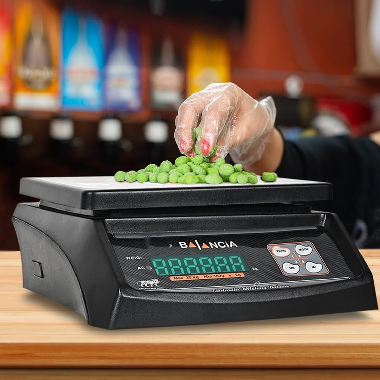 Image of Skeisy New Bal Digital weighing Scale Power 30kgX2gm, Backlight Display Tare function Weighing Scale (Black)