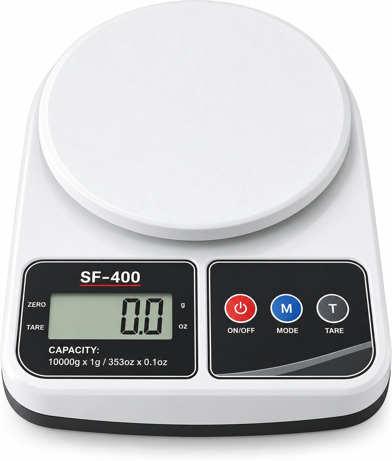 Image of KOTRONICS SF-400 Digital Kitchen Weighing Scale 10kg x 1g with LCD Display Weighing Scale (White)