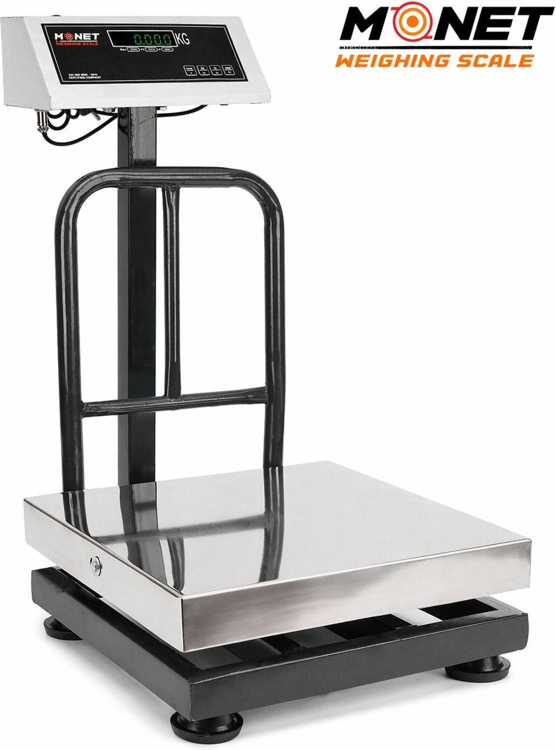 Image of Monet weighing scale 16*16 inch-400*400 mm SS Platform Scale with 2 Days Battery Backup Weighing Scale