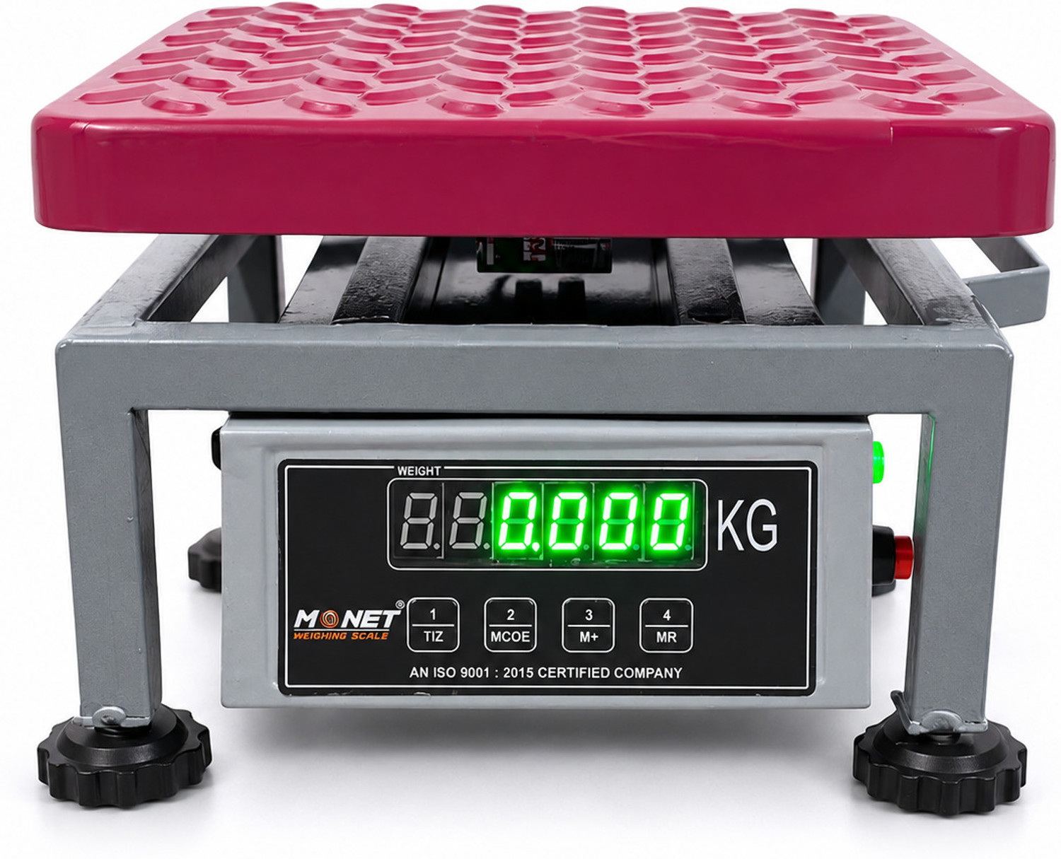 Image of Monet weighing scale 60kg MS ; High Precision ; Portable ; 2 Days Battery Backup Weighing Scale (Ash Rose)