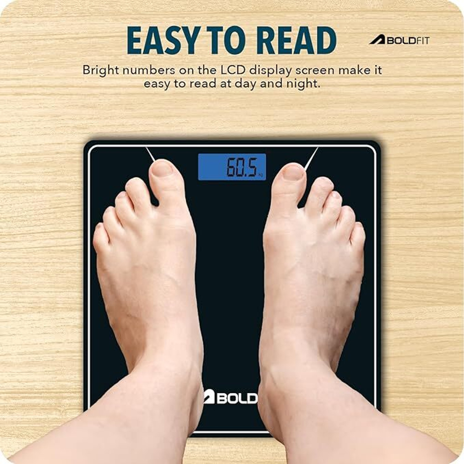 Image of BOLDFIT Weighing Machine Digital Weighing Scale 180kg Weight for Human 3 Year Warranty Weighing Scale