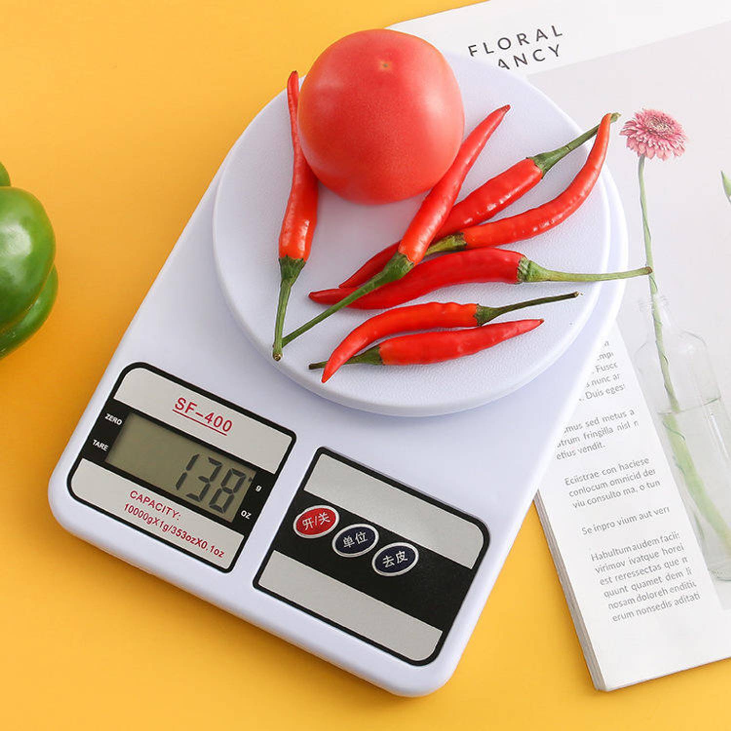 HEALBIRD Digital Kitchen Weighing Scale 1gm-10kg, Electronic Weight Machine Weighing Scale — Smart Kitchen Gadgets