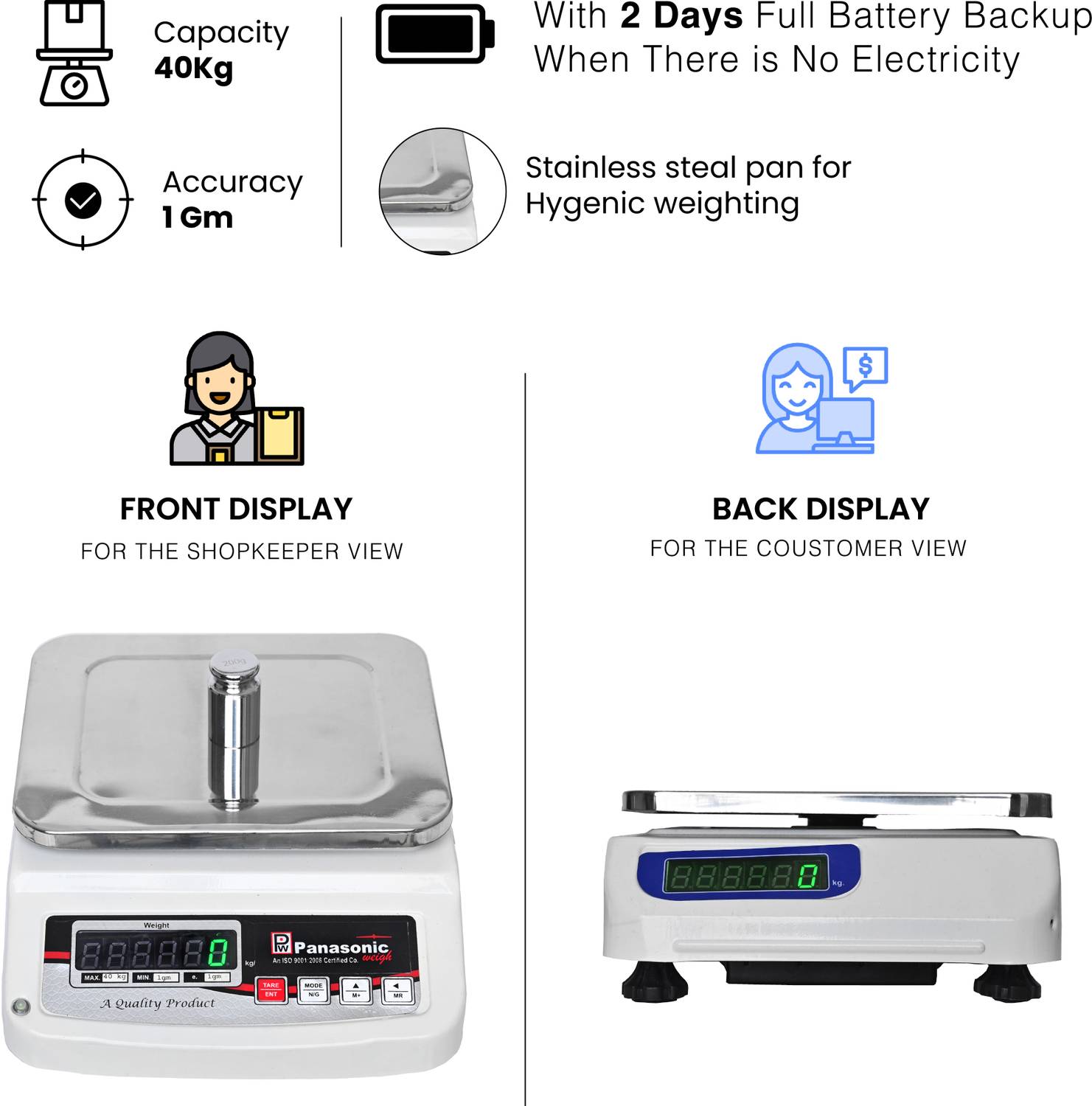 Costco Panasonic Weigh MS40K 40Kg Weighing Scale - Image 3