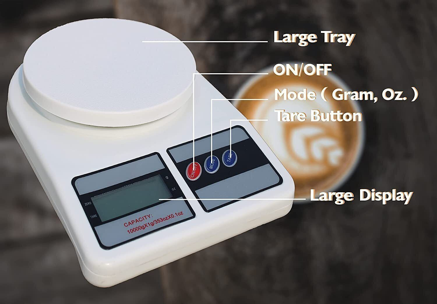 Image of Ashlok 10Kg /1g Mini Weight Scale Measurement Weighing Machine for Kitchen Weighing Scale