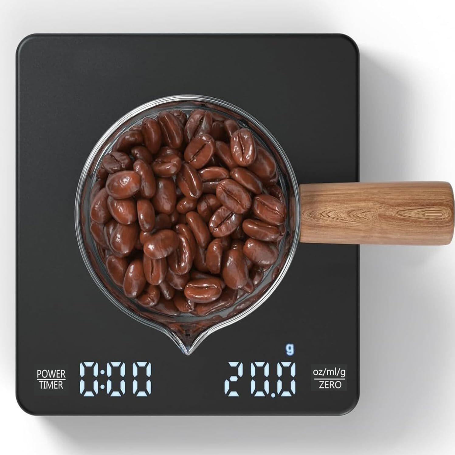 Image of Gadgetronics Smart Coffee Scale with Timer, Rechargeable Digital Scale for Coffee Weighing Weighing Scale