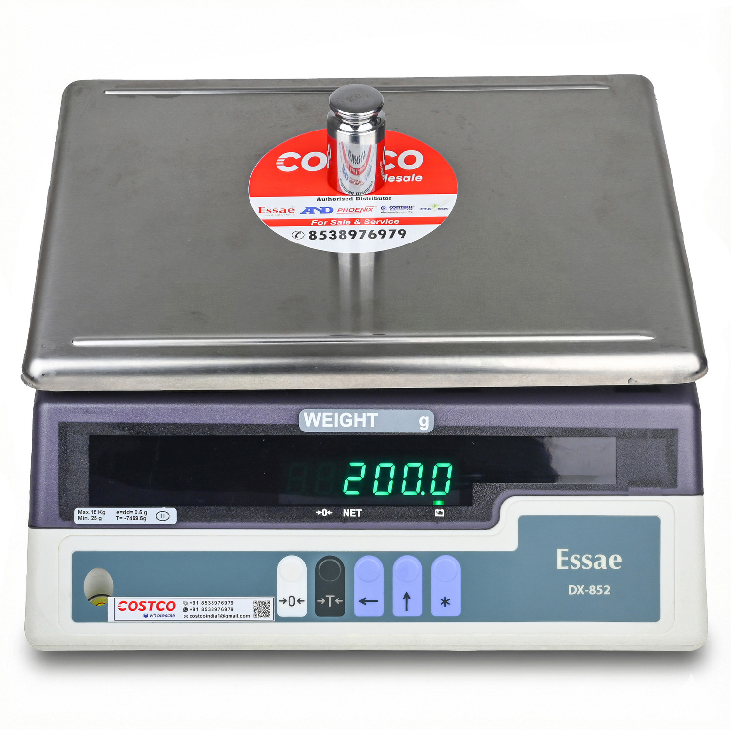 Image of Essae Costco : DX 852 6 kg( For Silver Weighment) Cap : 6 Kg Accu : 0.1 gm Weighing Scale