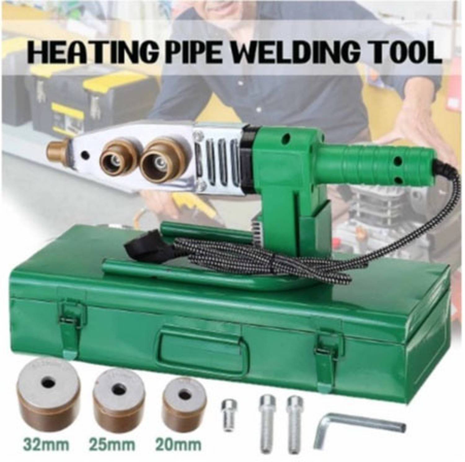 A&S TOOLSHOP PPR Pipe Fusion Welding Machine 20/25/32mm Water Pipe Hot Melt Transformer Welding Machine
