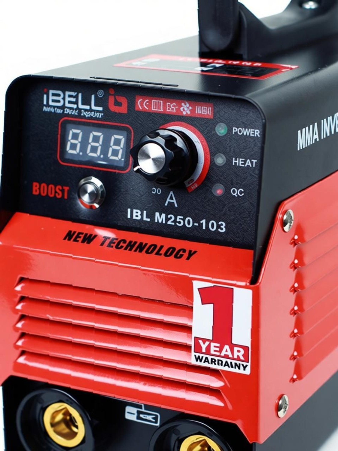 Image of iBELL IBL M250-103 ARC Welding Machine, IGBT, 250A with Hot Start,Anti-Stick,Arc Force Inverter Welding Machine