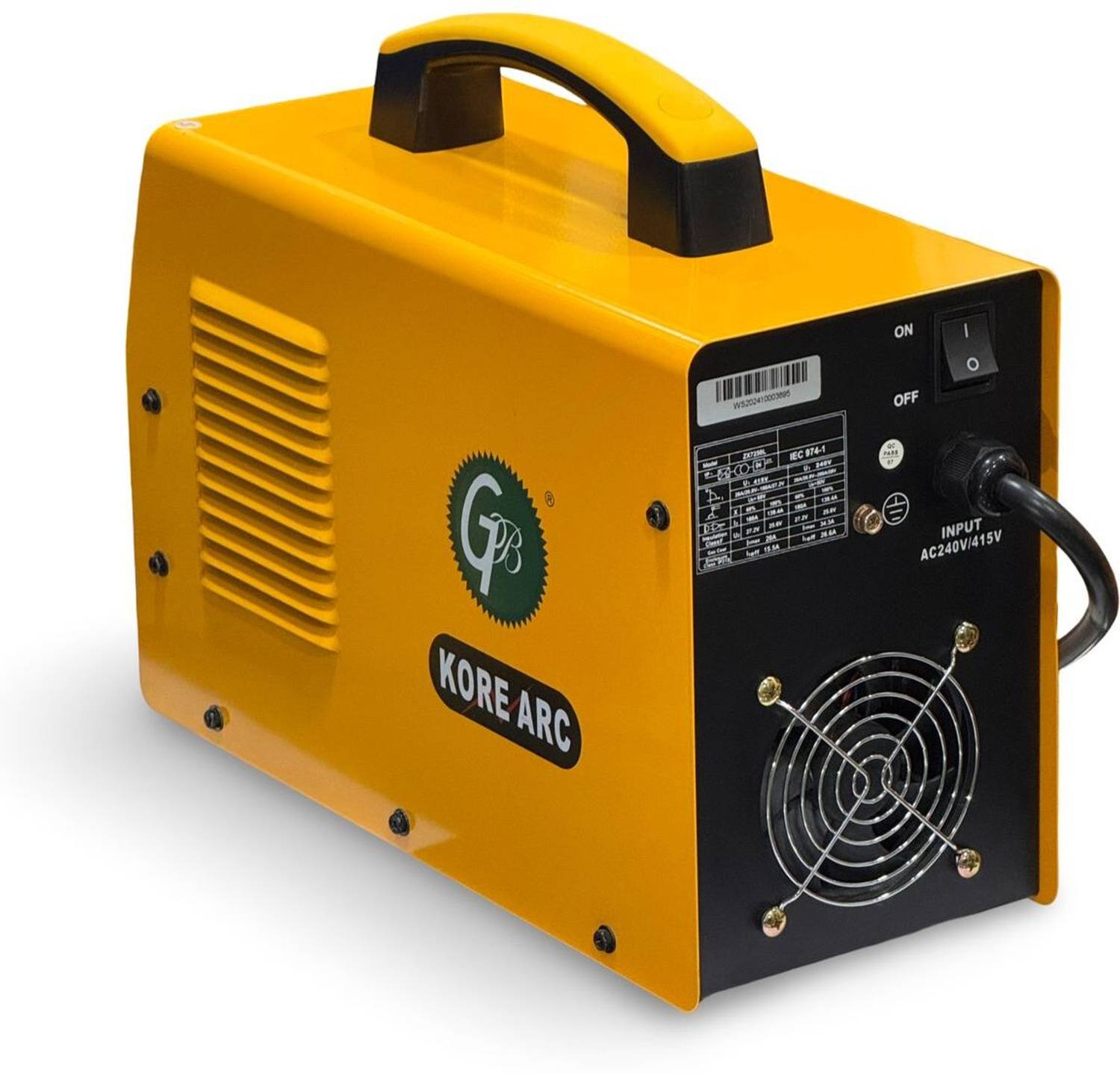 RILON GB KORE ARC ZX7 250L 1-2 Phase Inverter Welding Machine