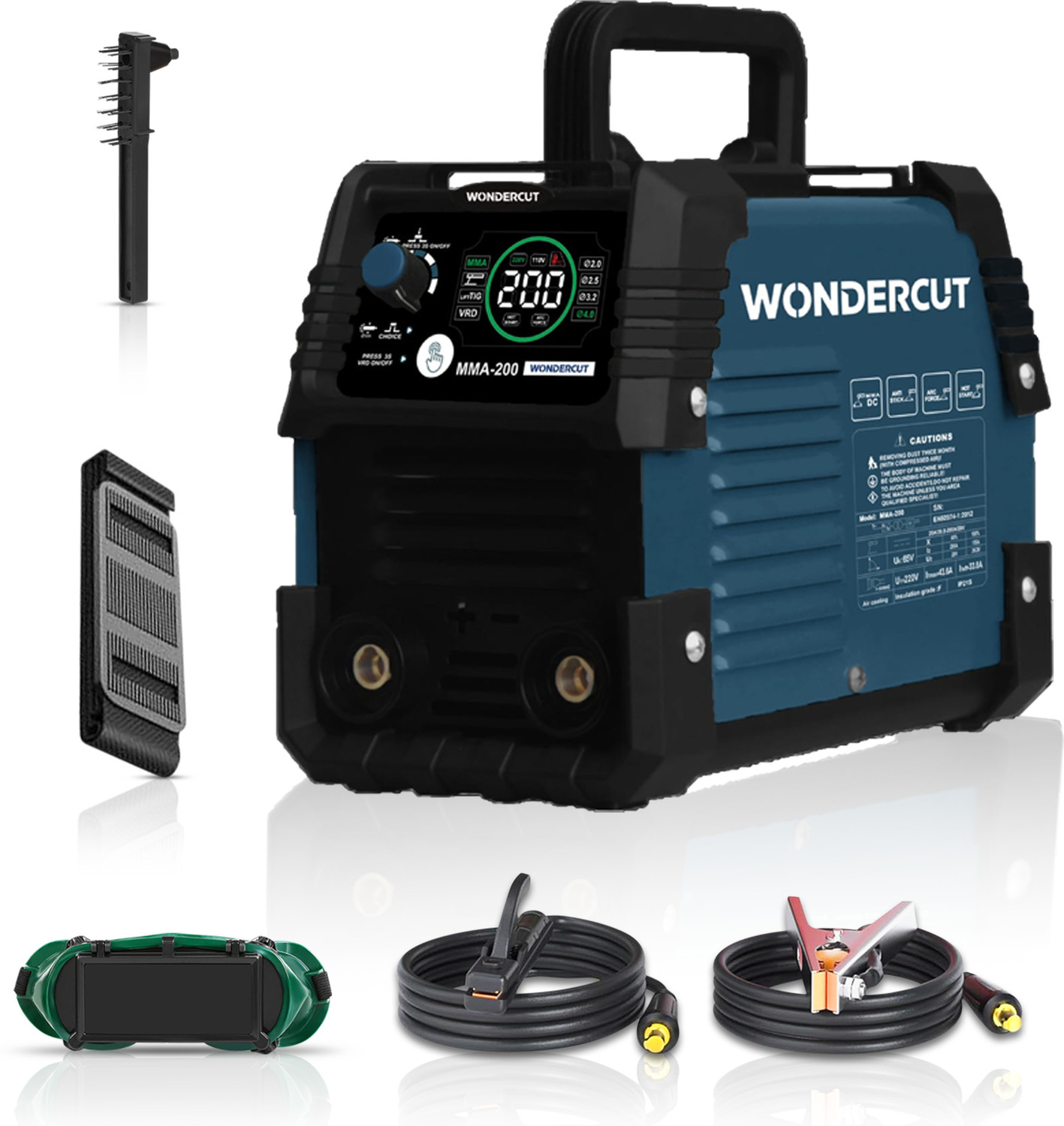 Image of WONDERCUT 200A|VRD Anti-Shock Safety|ARC Control| Advanced Touch Panel, WC-MMA200-B (IGBT) Inverter Welding Machine