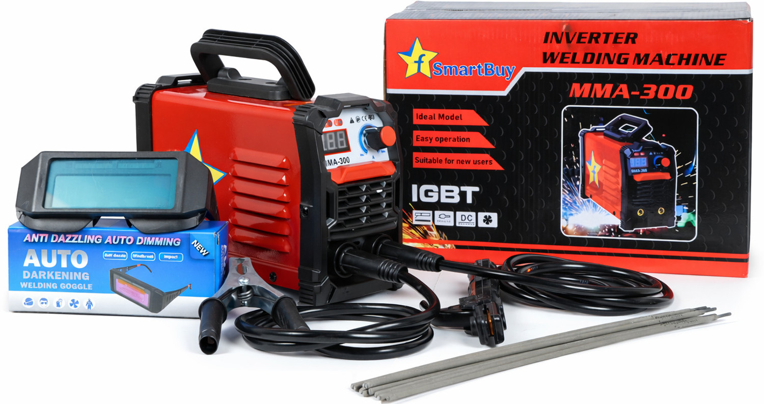 Image of Flipkart SmartBuy 300MMA ARC Welding Machine New Technology Small Size IGBT Single Phase Powerful Inverter Welding Machine