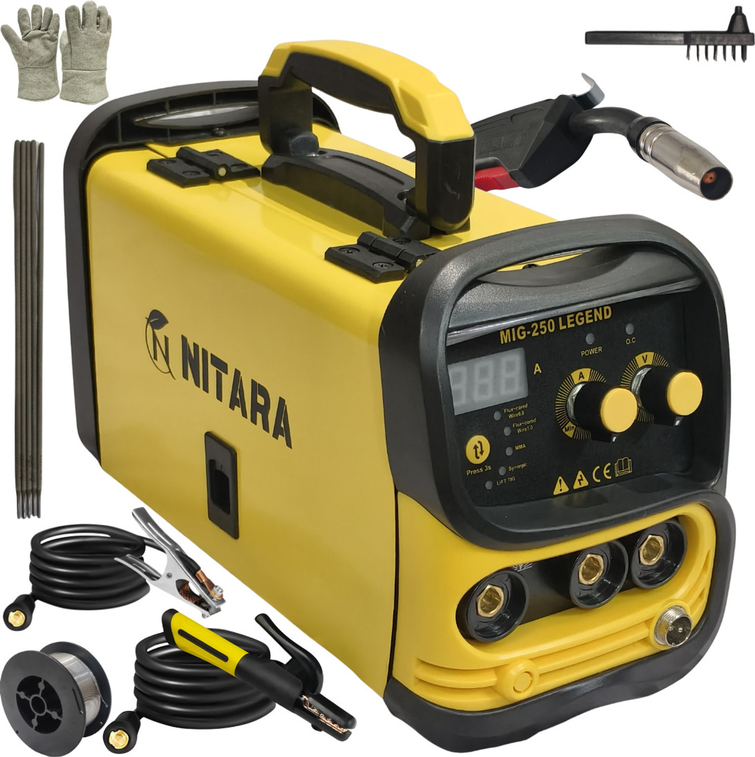 Image of NTR NITARA 4 IN 1 GASLESS fully digital MIG welding machine for thin and thick iron Inverter Welding Machine