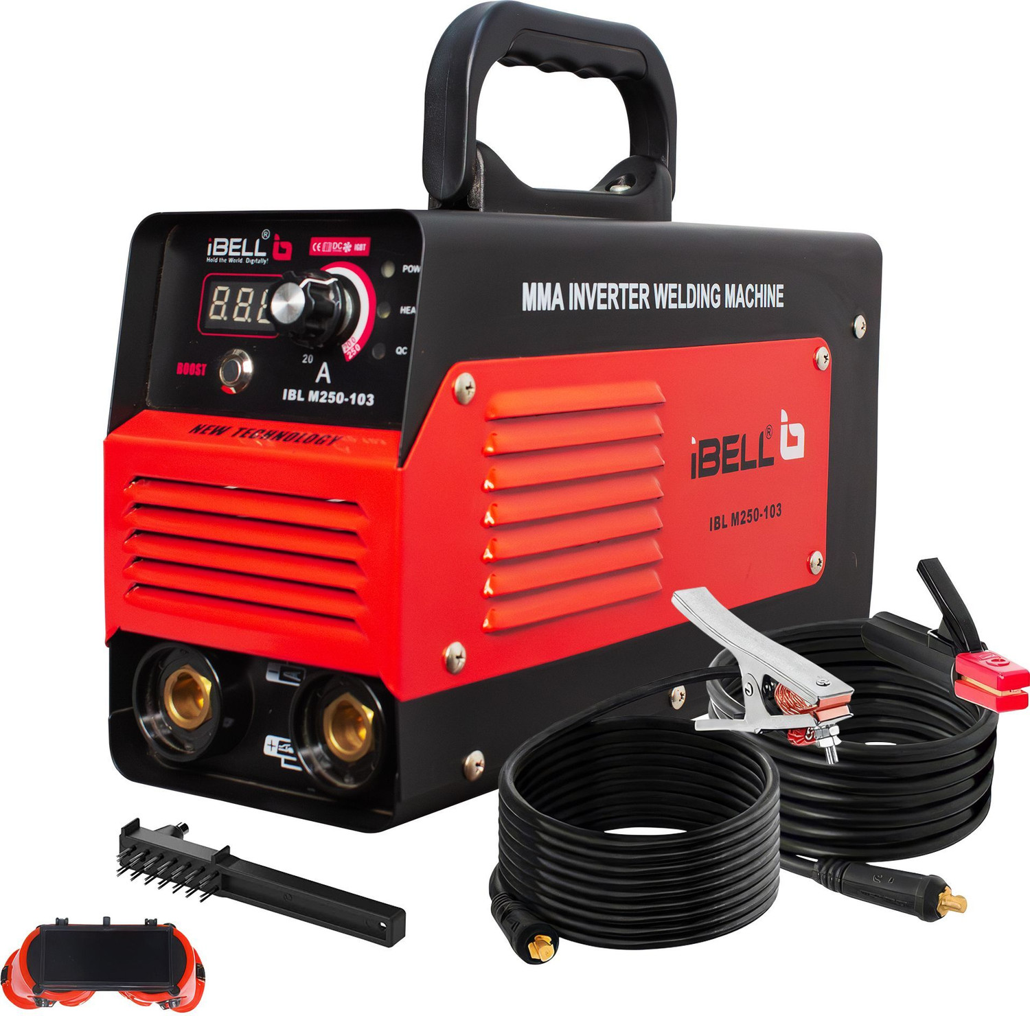 Image of iBELL IBL M250-103 ARC Welding Machine, IGBT, 250A with Hot Start,Anti-Stick,Arc Force Inverter Welding Machine
