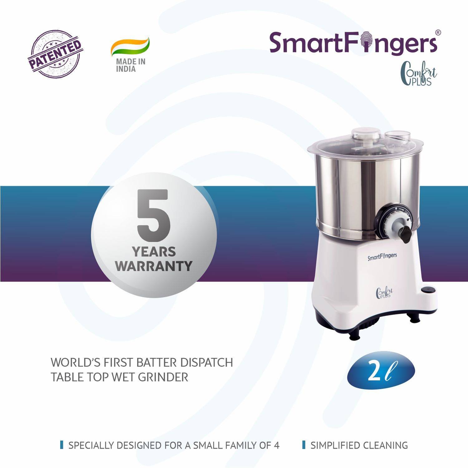 SMARTFINGERS CP001 Wet Grinder - Image 4