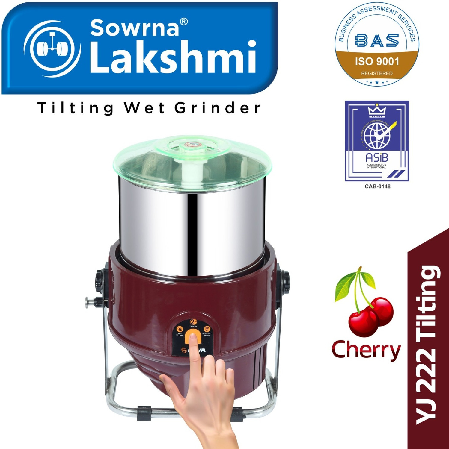 Image of Sowrna Lakshmi YJ 222 TILTING Wet Grinder