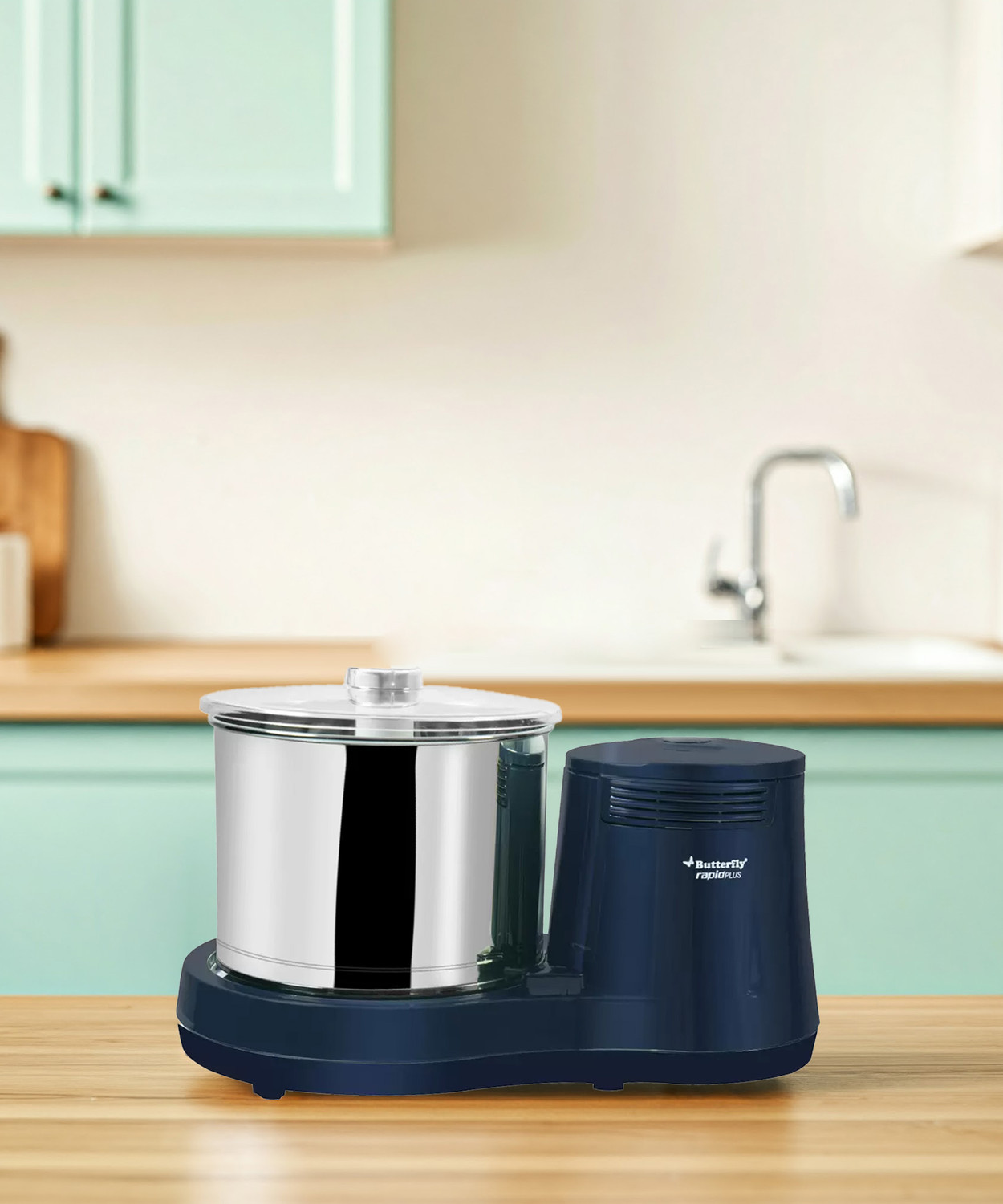 Image of Butterfly Rapid Plus Wet Grinder with Coconut Scraper (Blue)