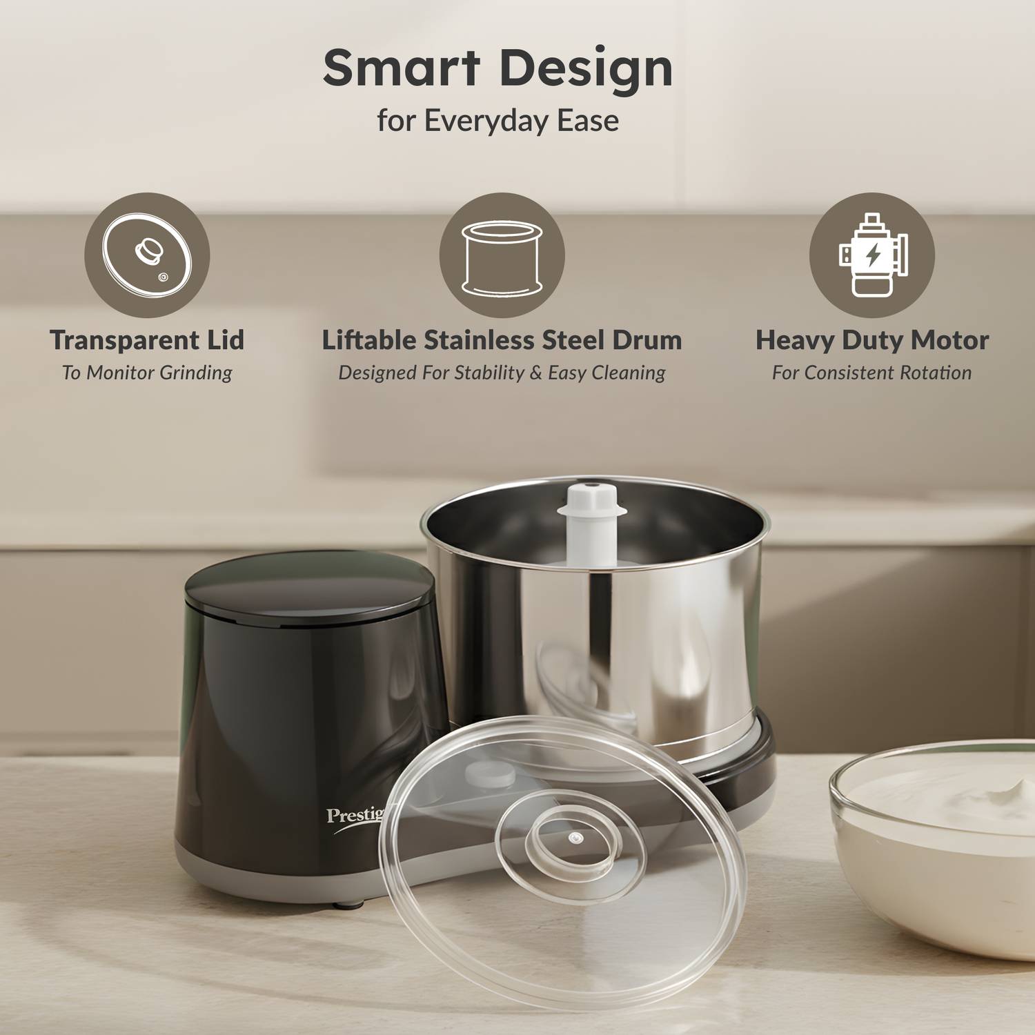Prestige Ultima Pro 2L Wet Grinder - Image 4