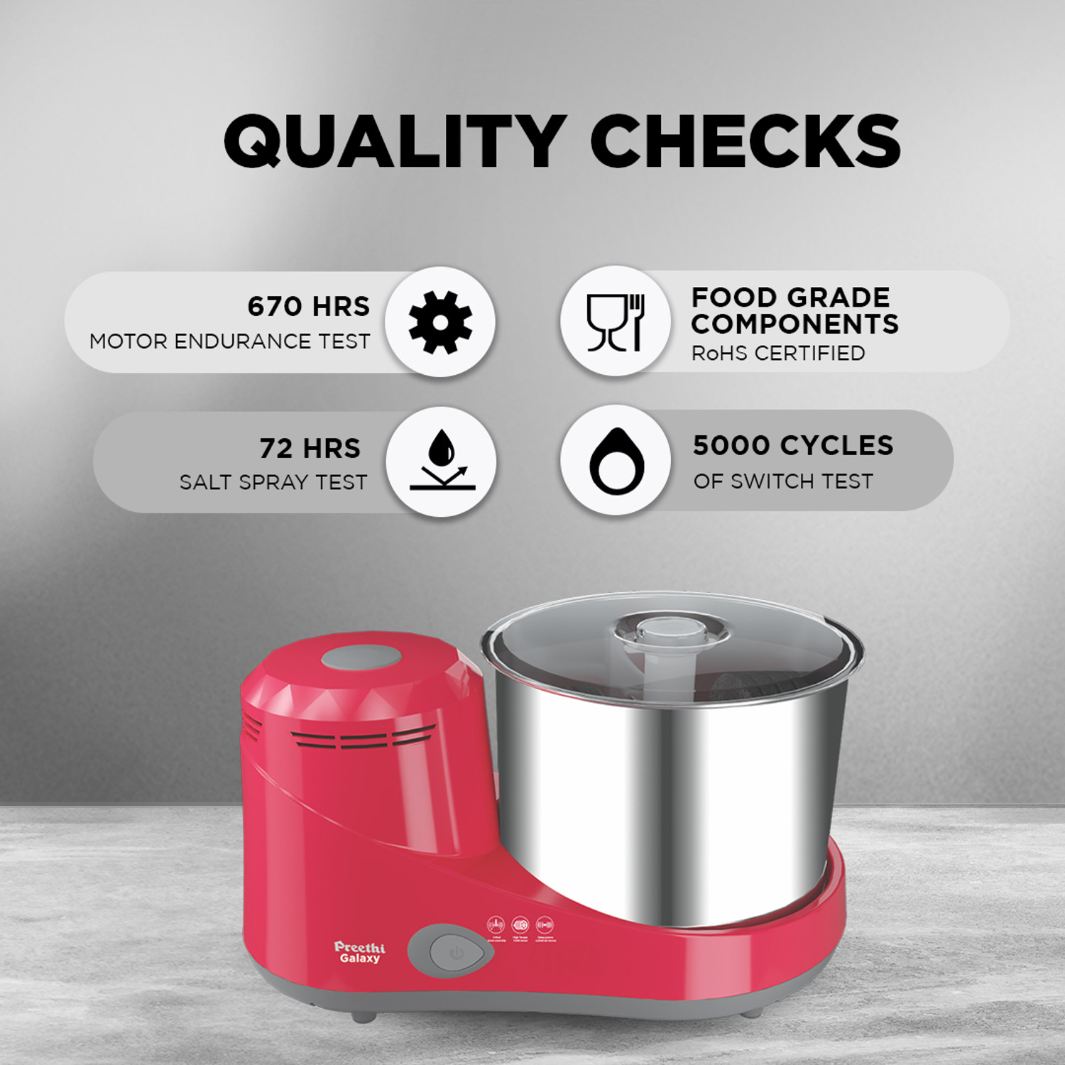 Image of Preethi Galaxy WG 913 Wet Grinder