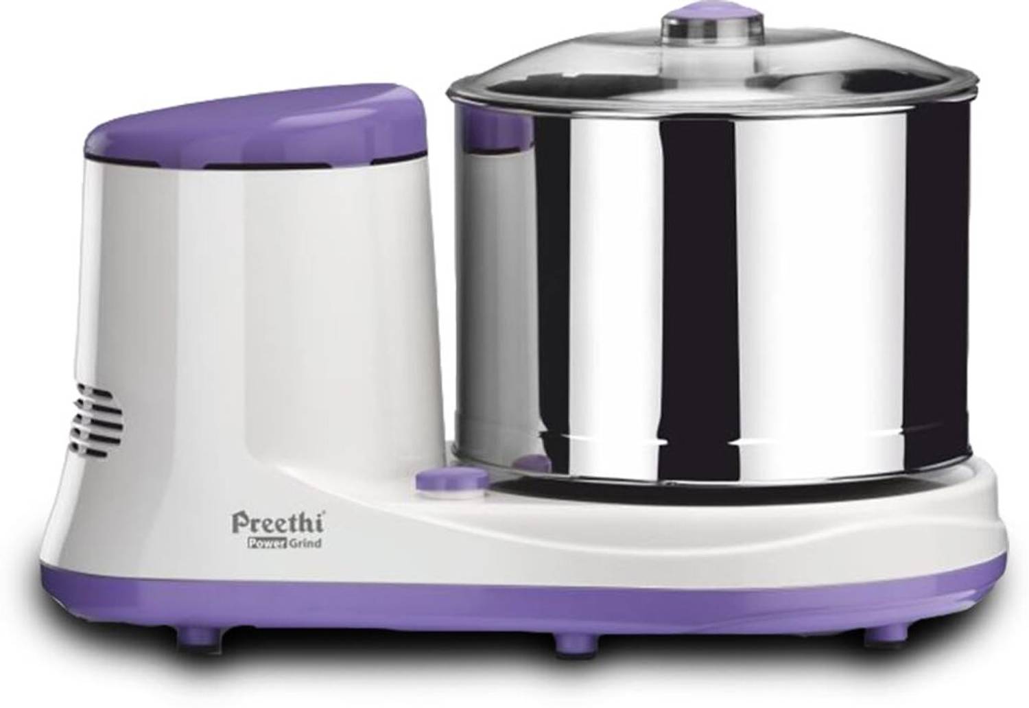 Preethi WG 907 Wet Grinder (Purple, White, Silver)