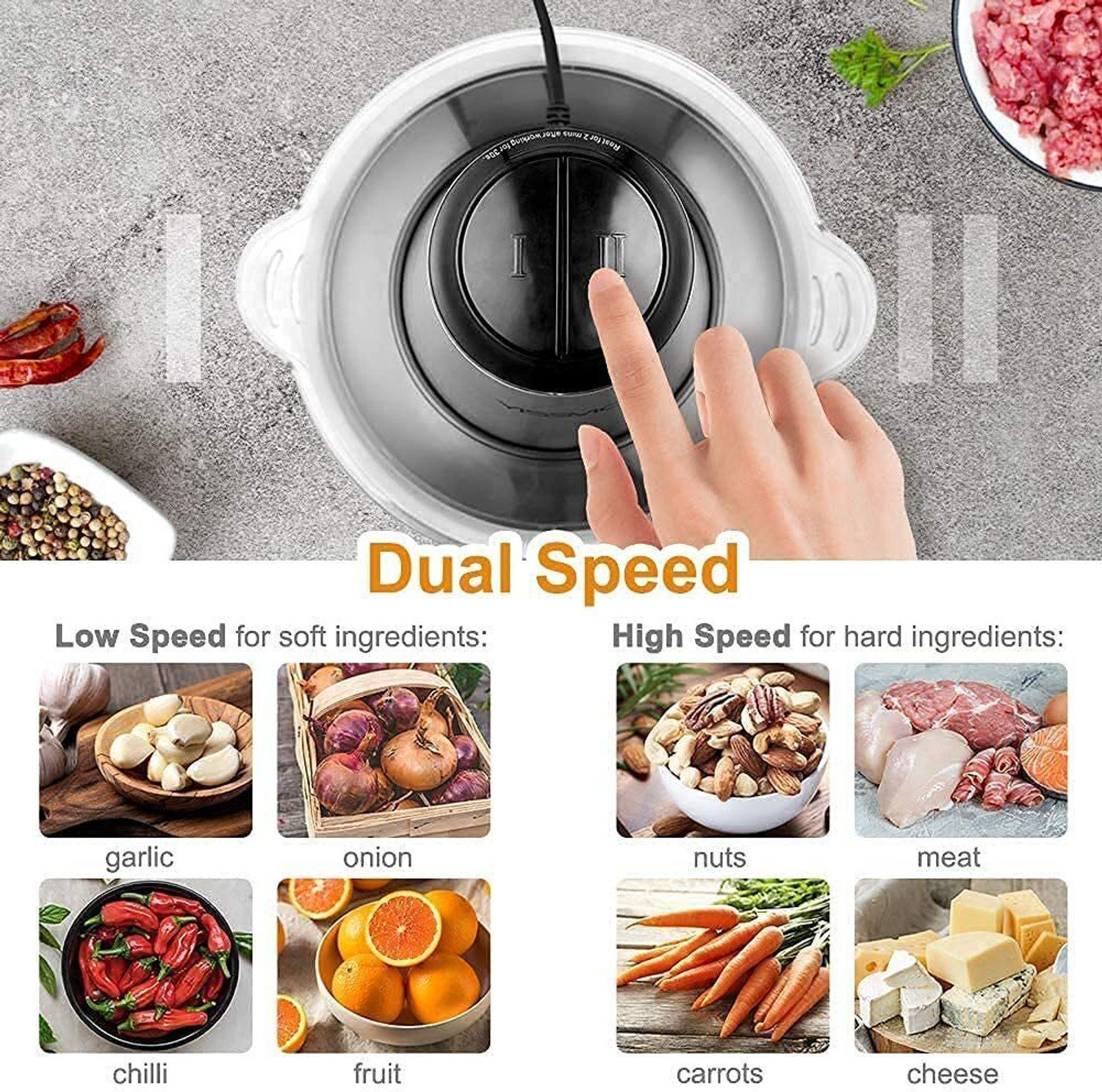 Image of Dwiza Enterprise Electric Meat Grinder for Meat, Vegetables, Fruits and Nuts 700 W Juicer Mixer Grinder