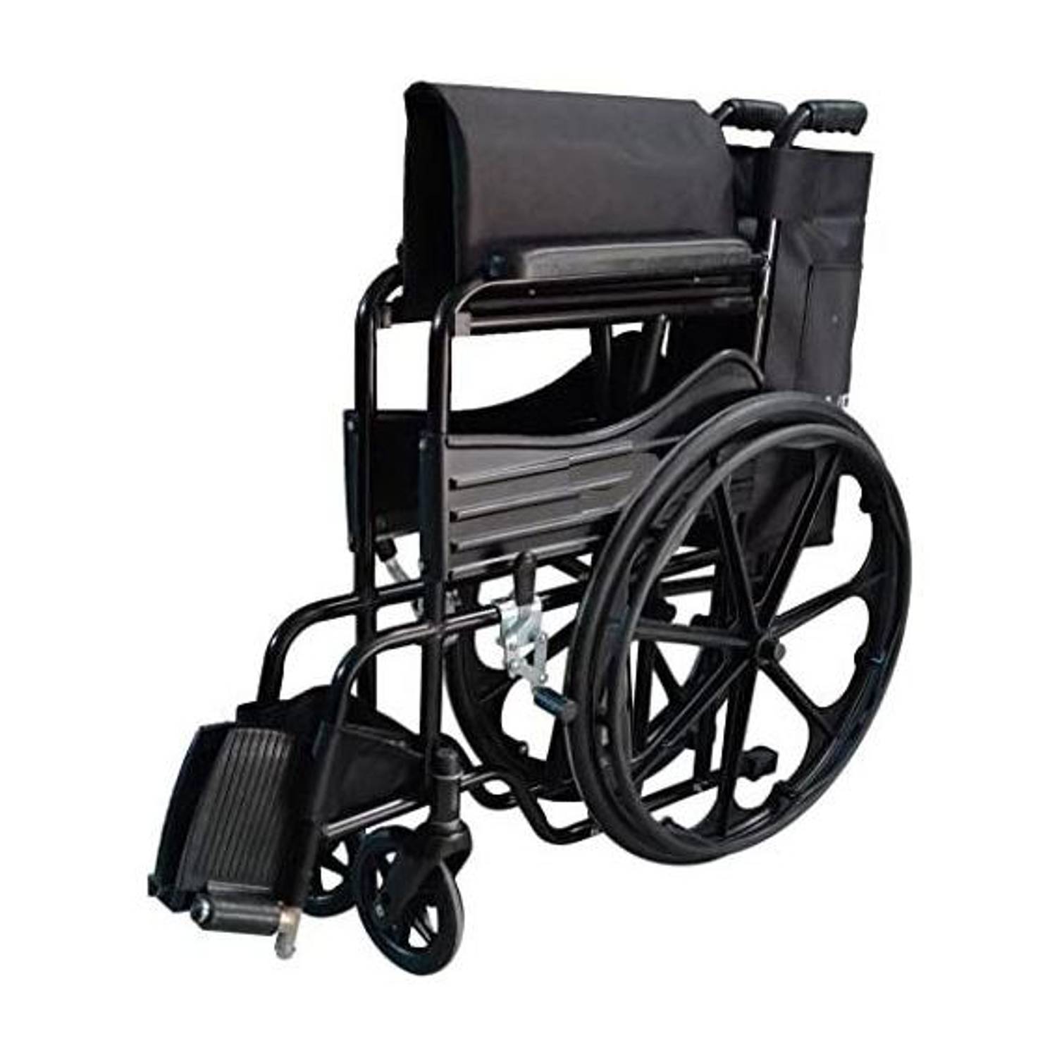 HealthEmate Magwheel Foldable with SEAT and Leg Belt Manual Wheelchair