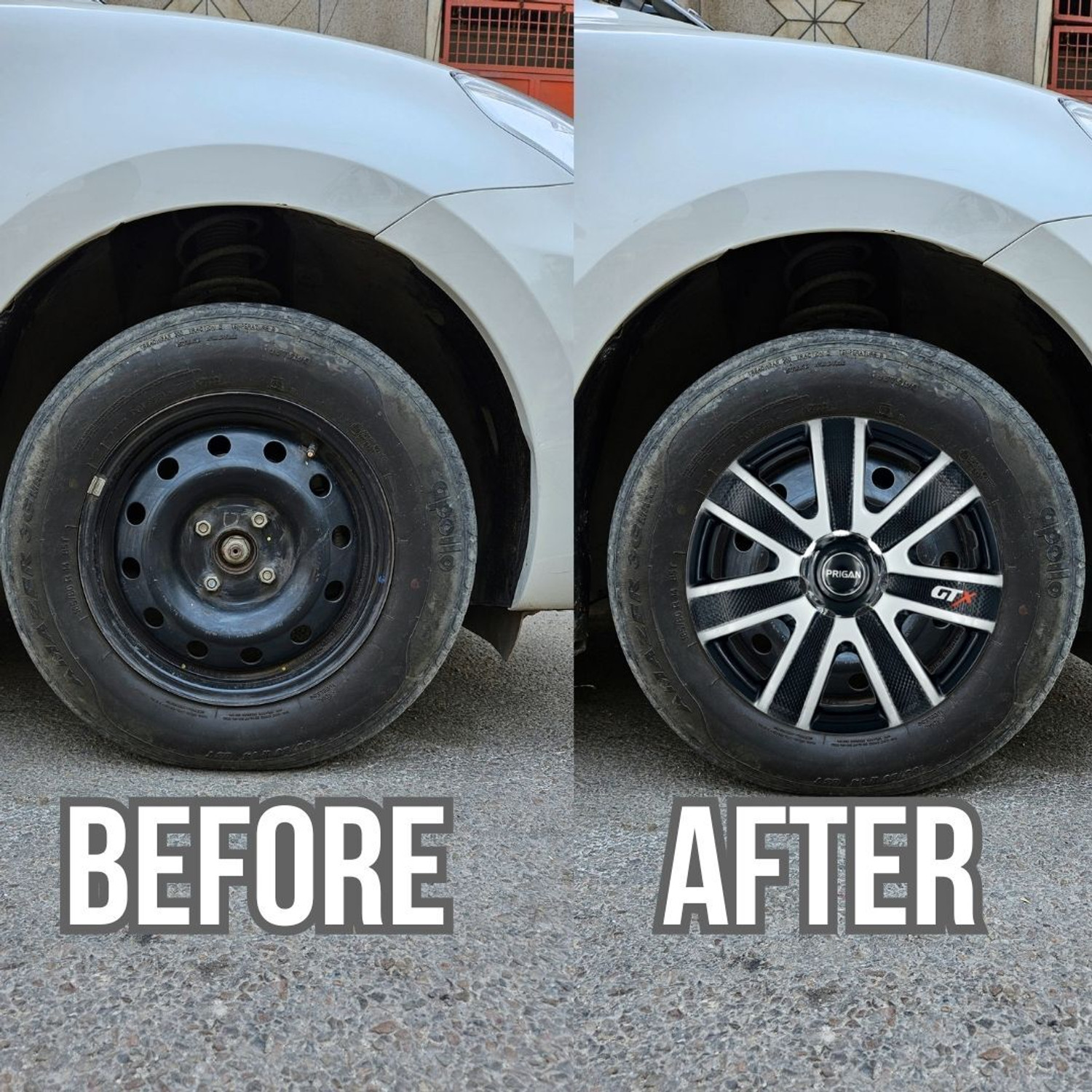 Image of PRIGAN GTX DC 14 INCH Wheel Cover For Universal For Car NA